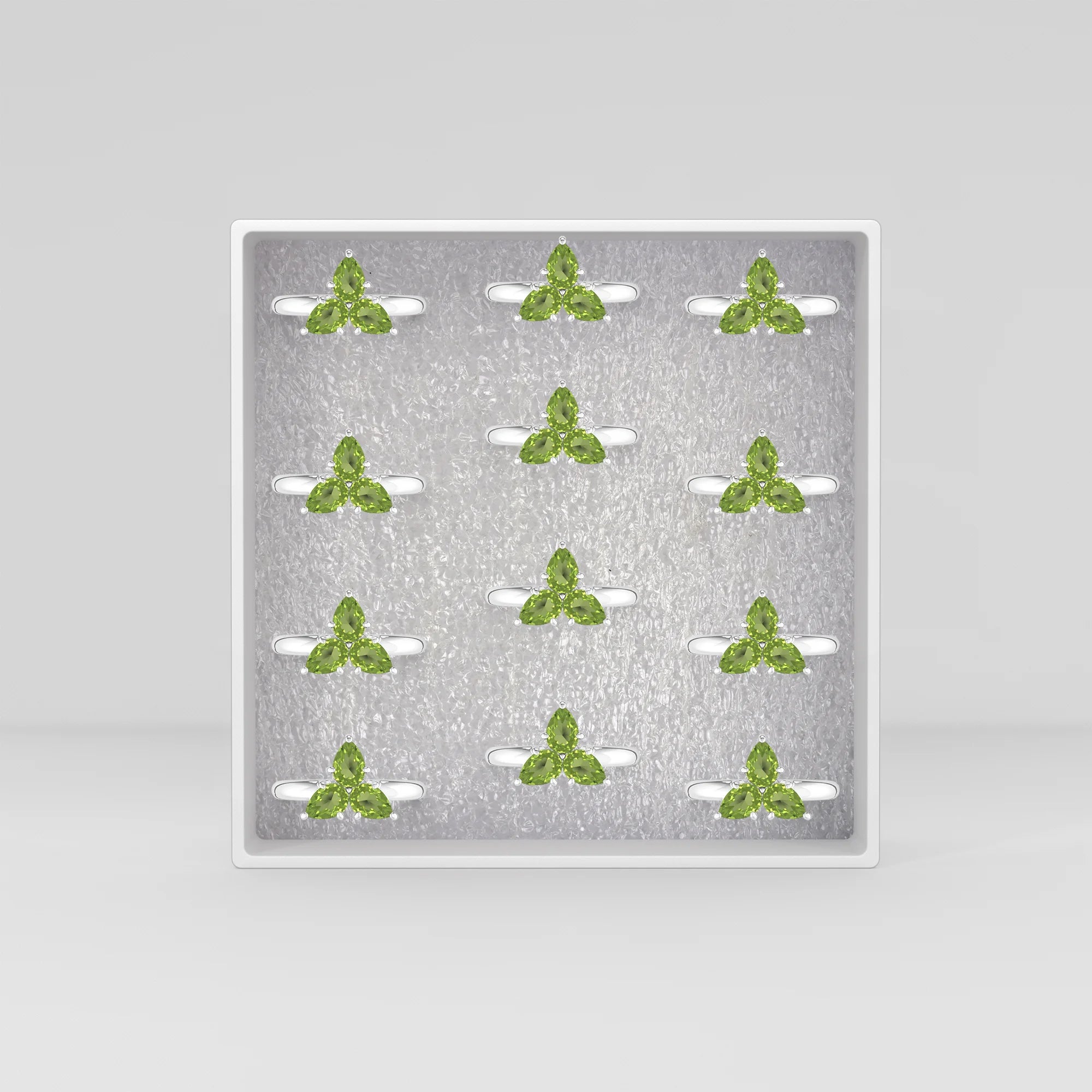 peridot prong-set ring