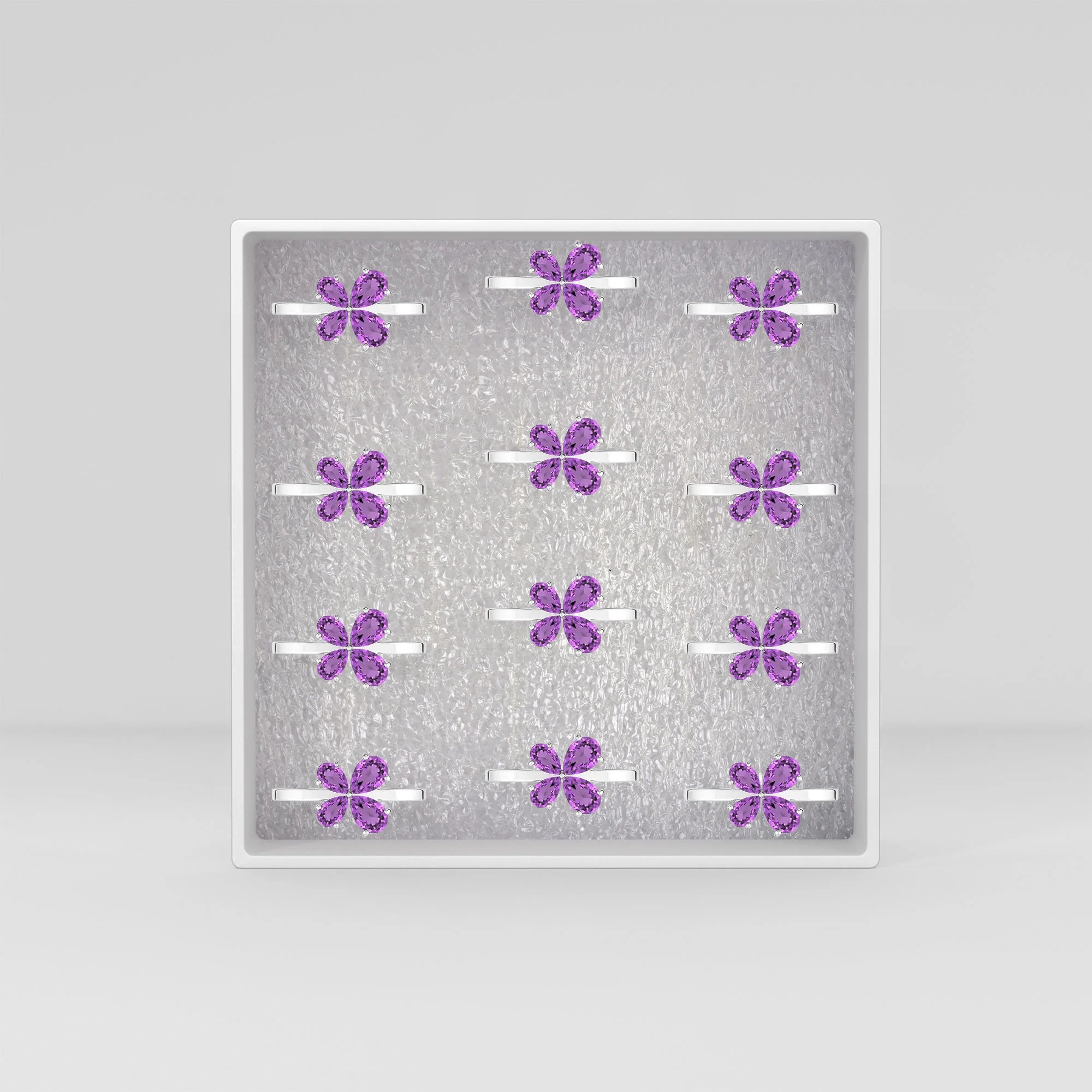 amethyst prong-set ring