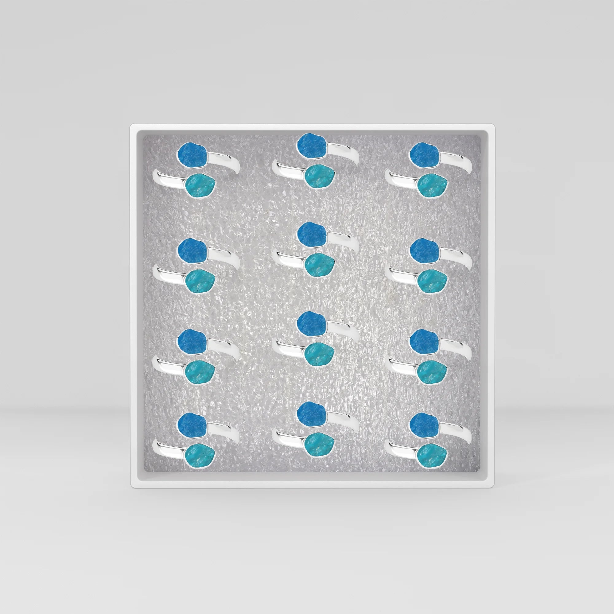 neon apatite-paraiba apatite bezel-set ring