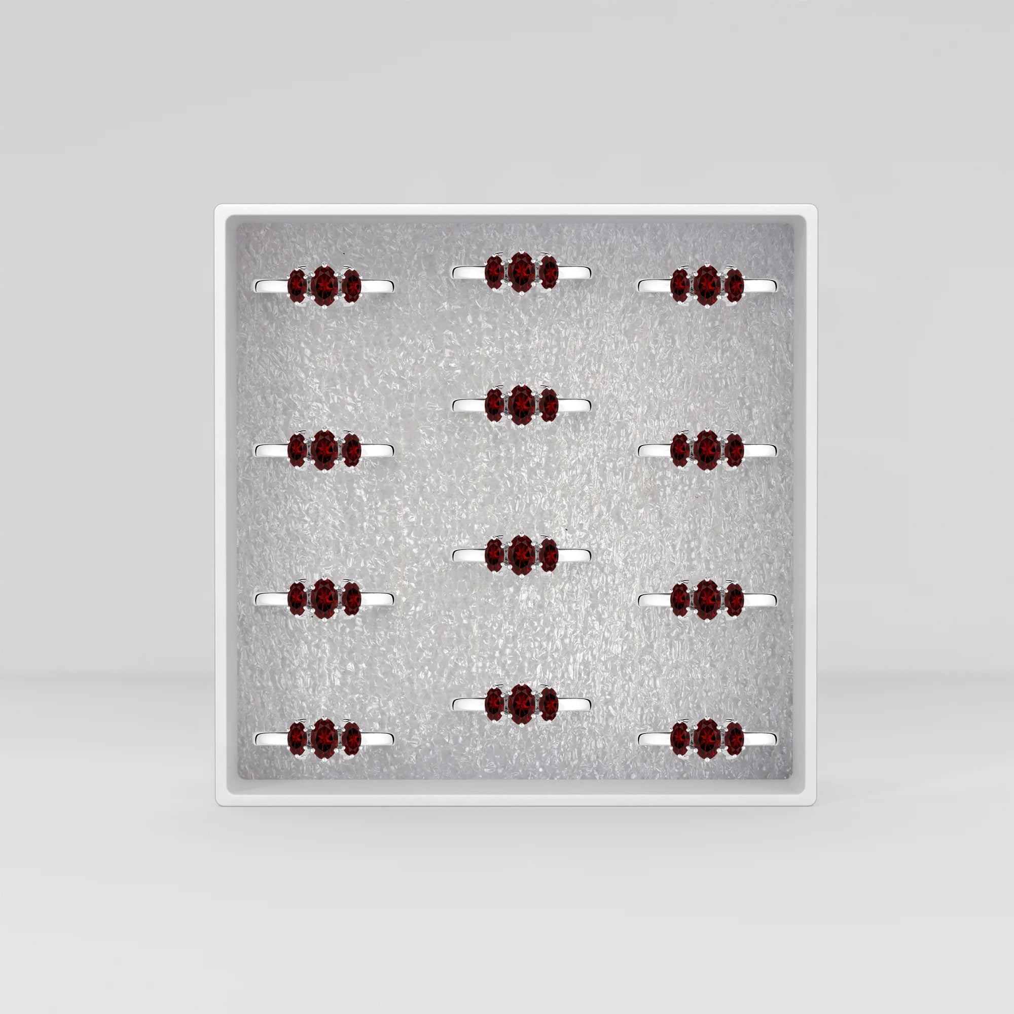 garnet prong-set ring