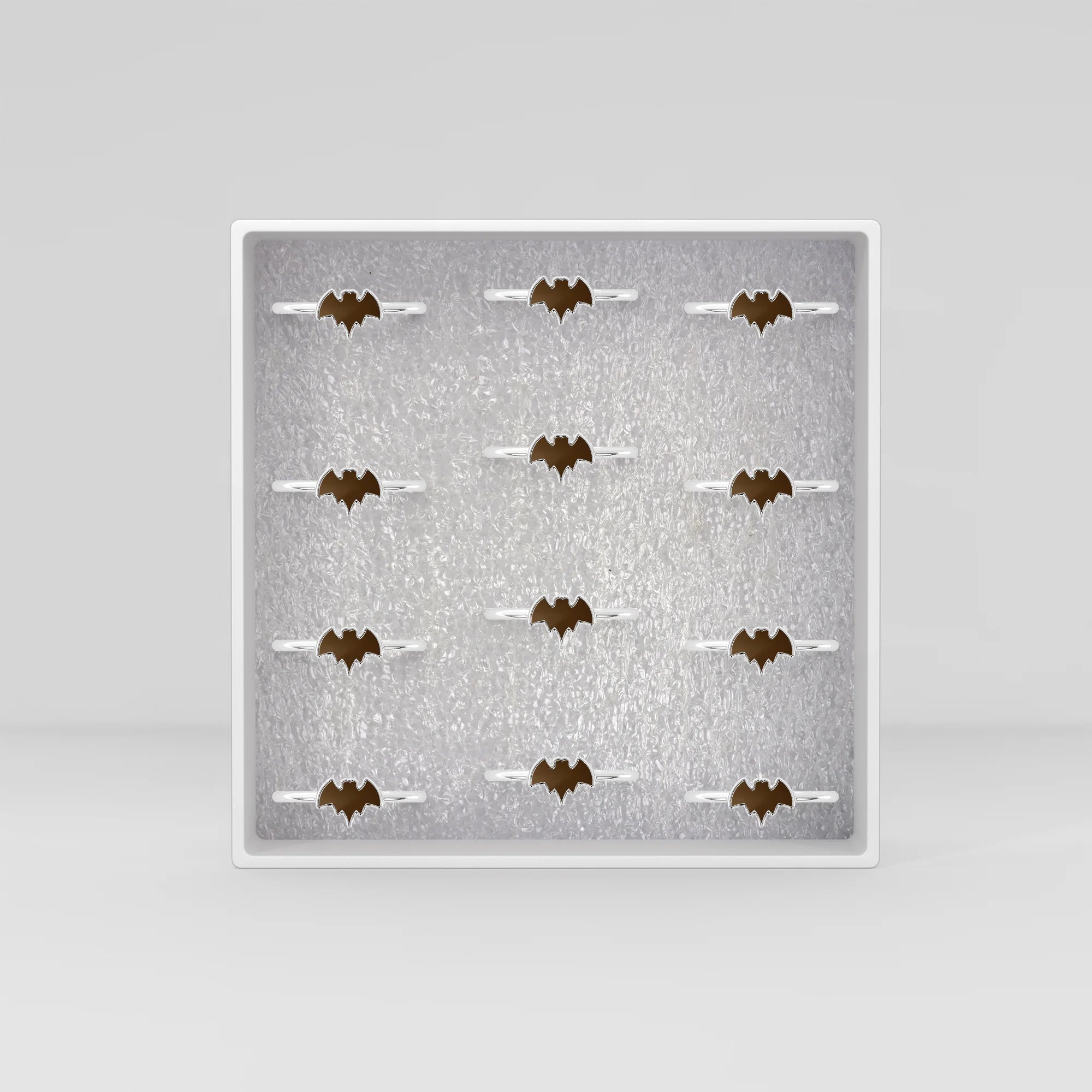 smoky quartz stackable bezel-set ring