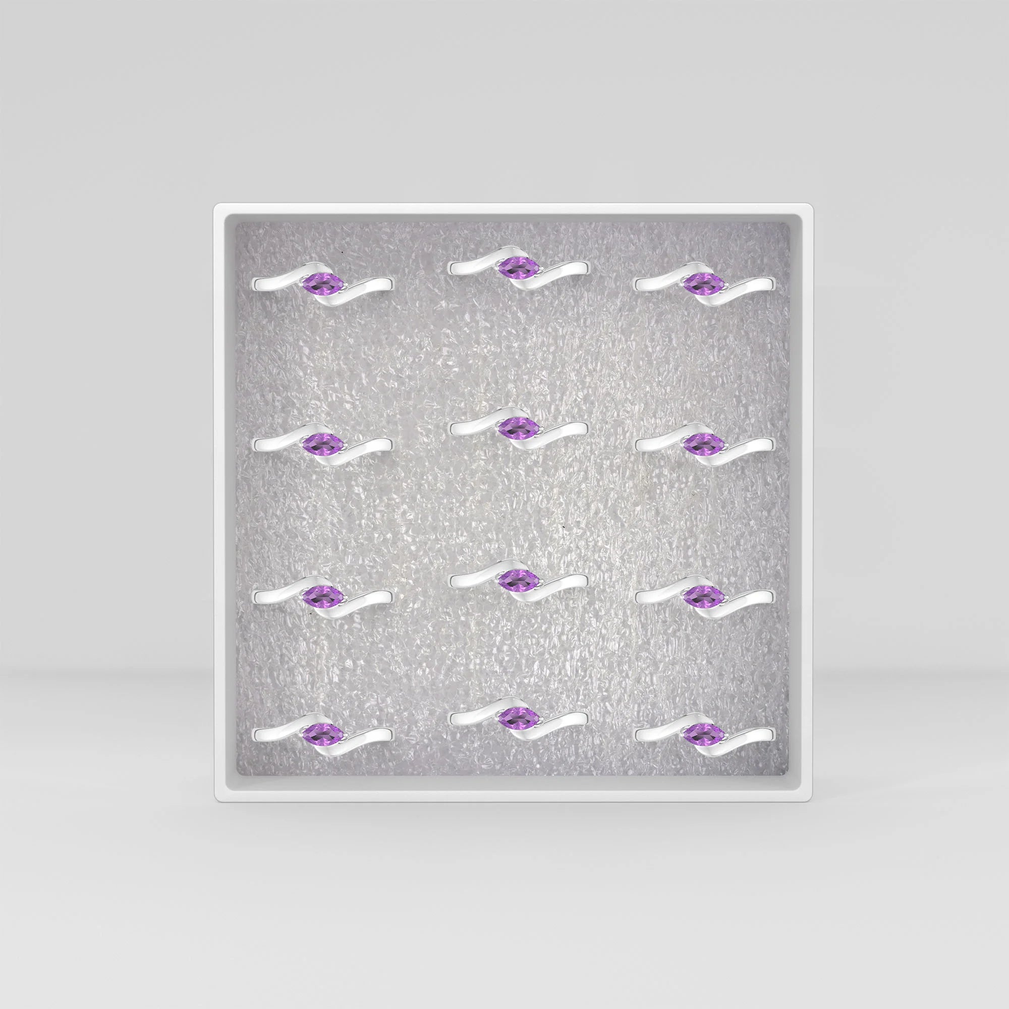 amethyst prong-set ring