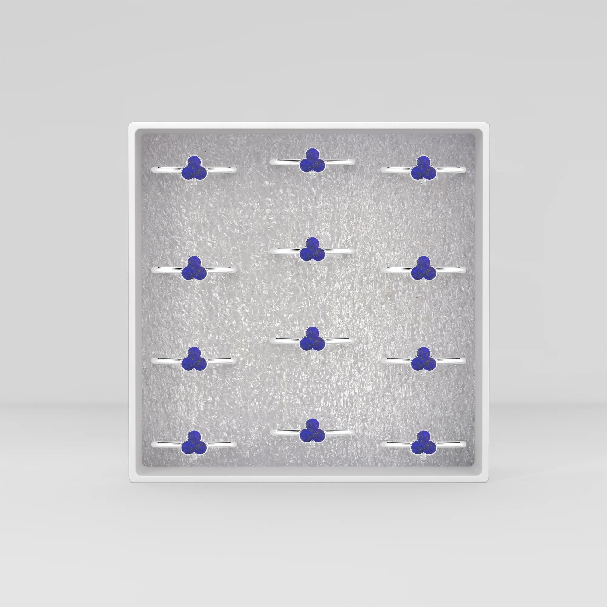 lapis lazuli stackable bezel-set ring