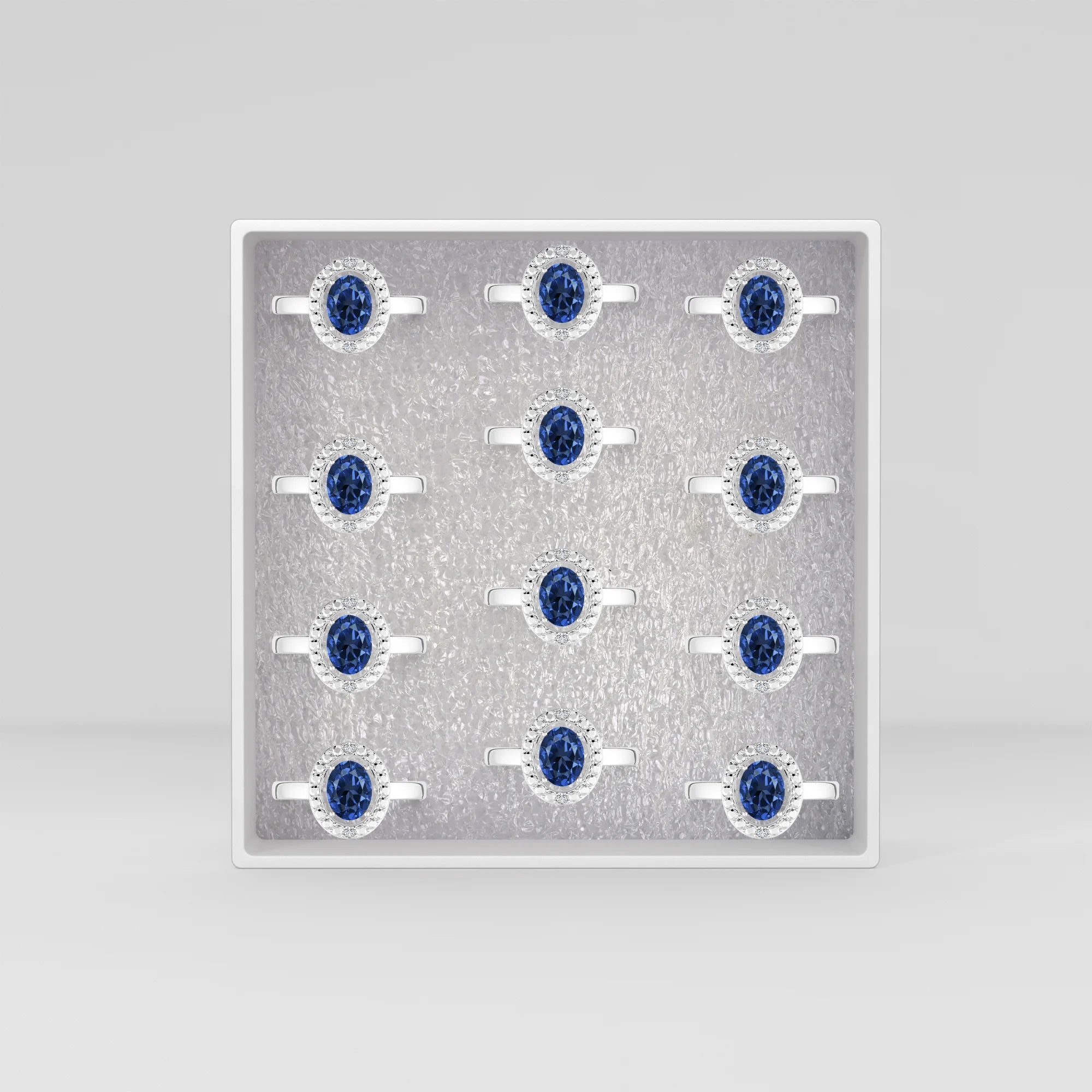 kyanite prong-set ring