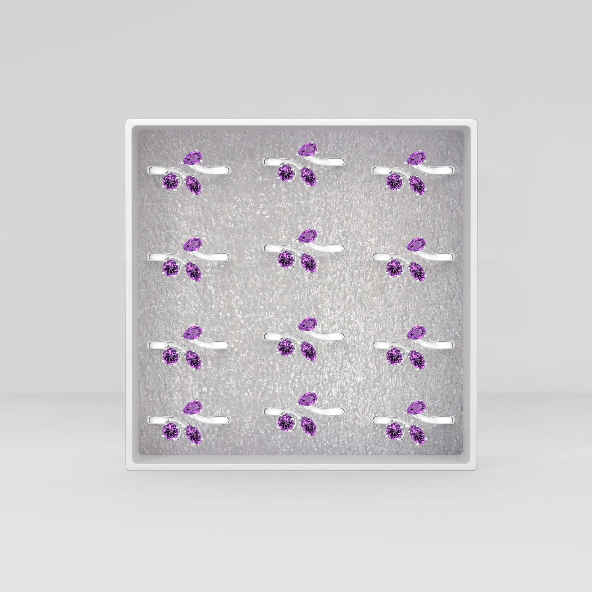 amethyst prong-set ring