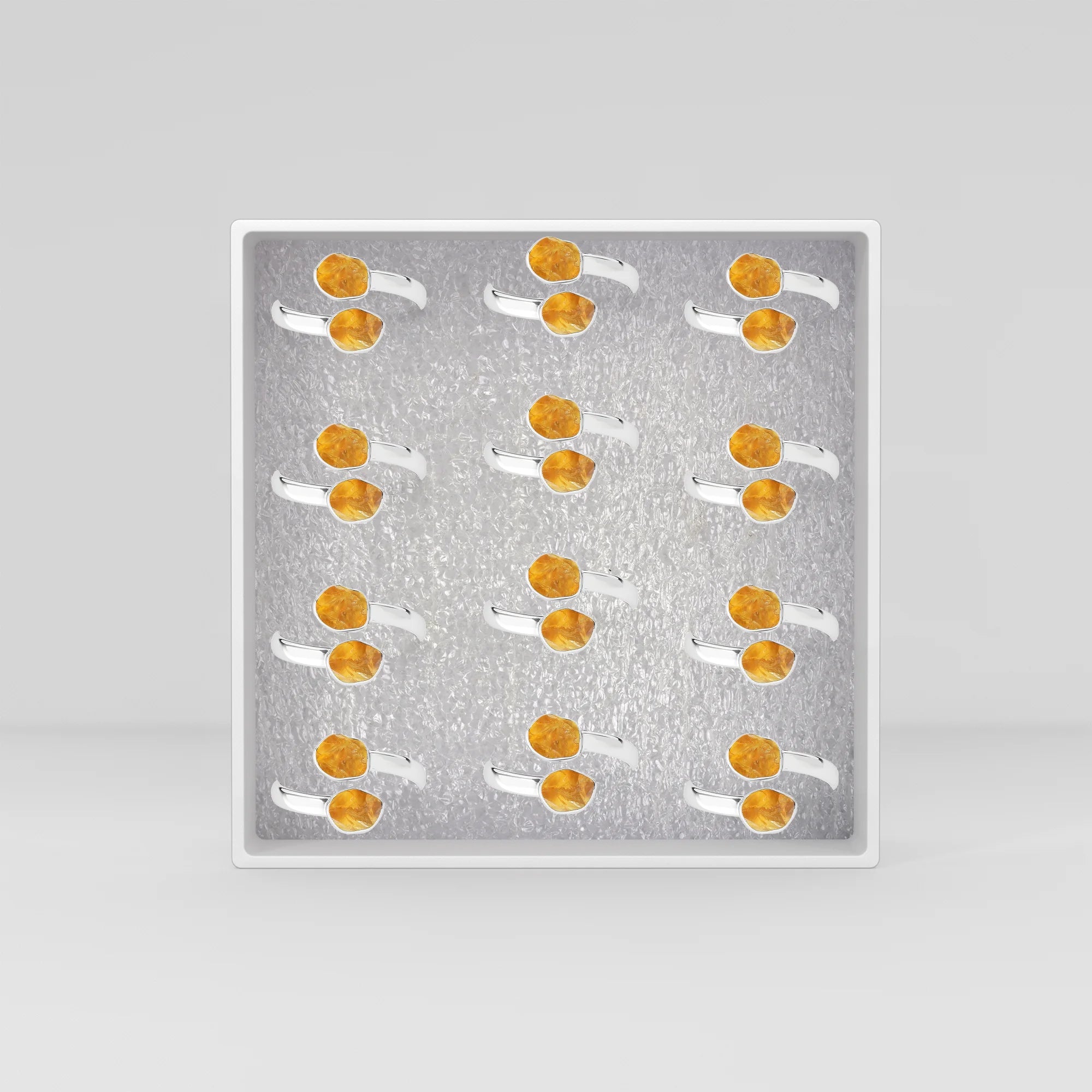 citrine bezel-set ring