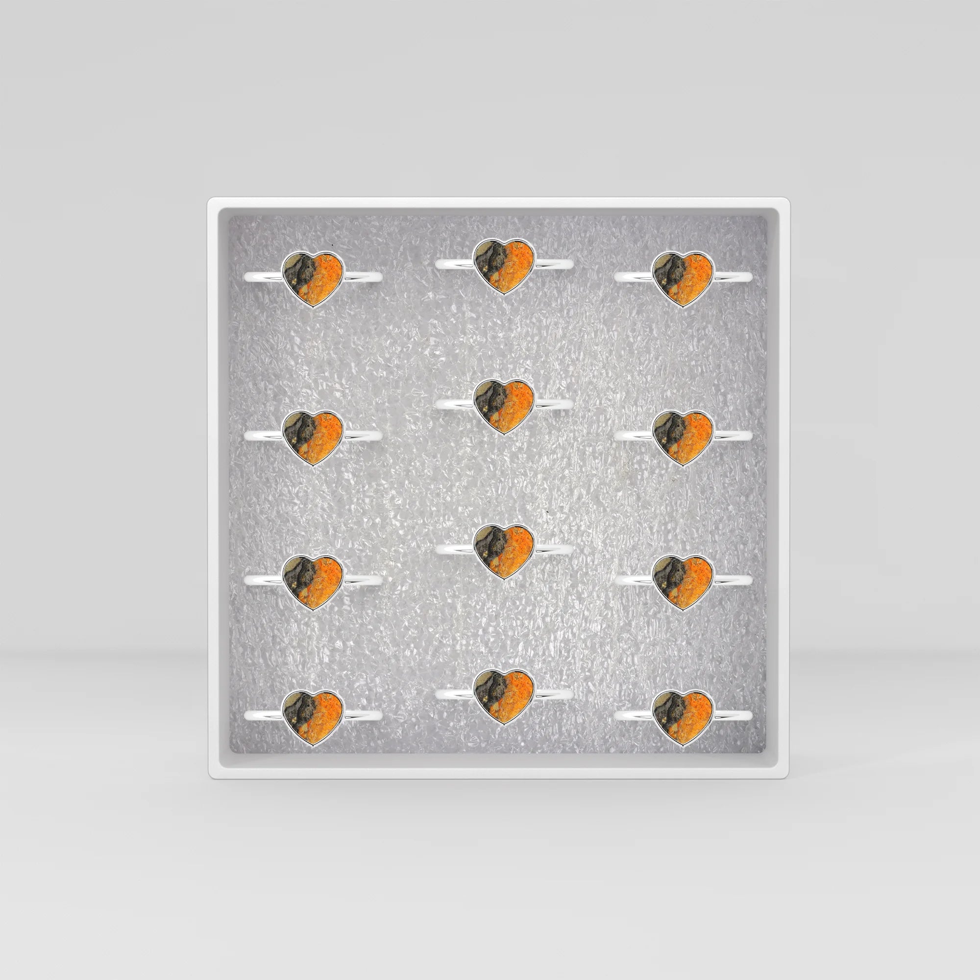 bumble bee stackable bezel-set ring