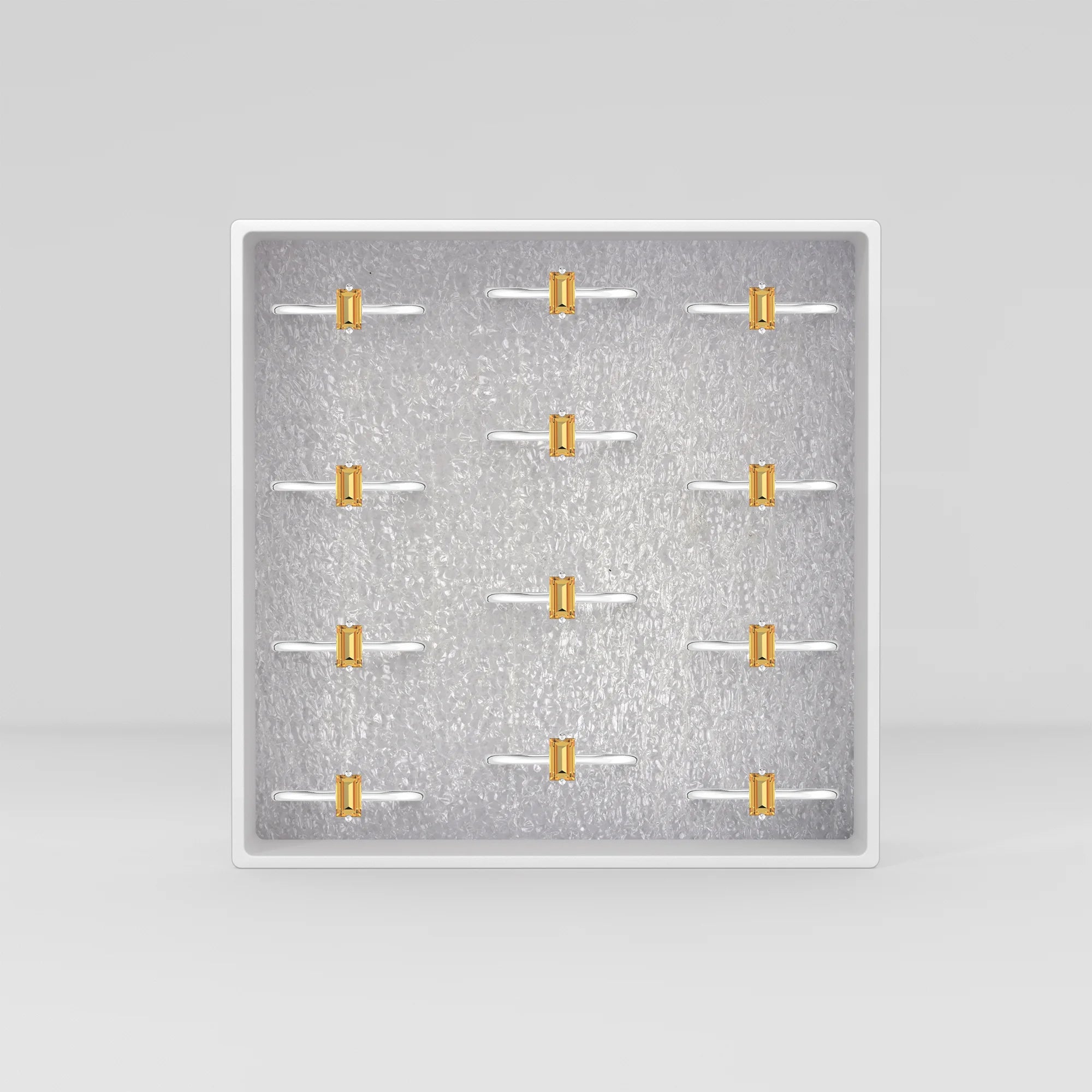 citrine prong-set ring