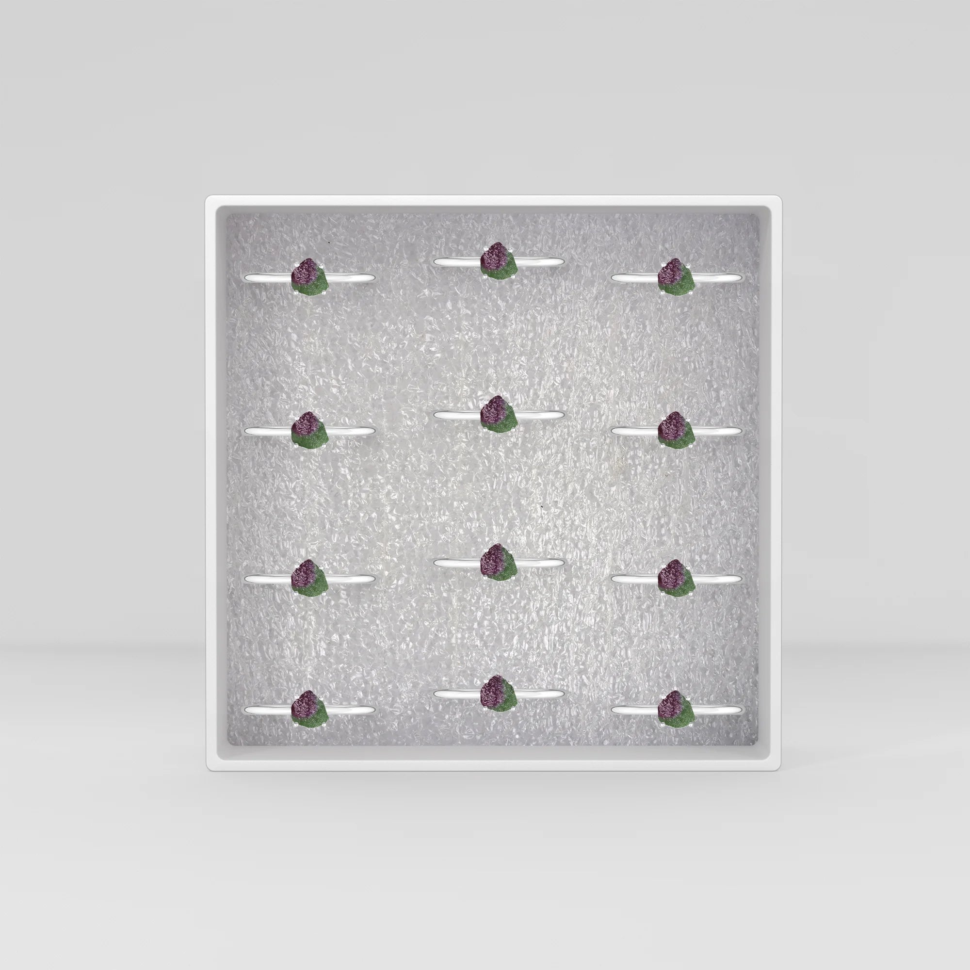 ruby zoisite stackable prong-set ring