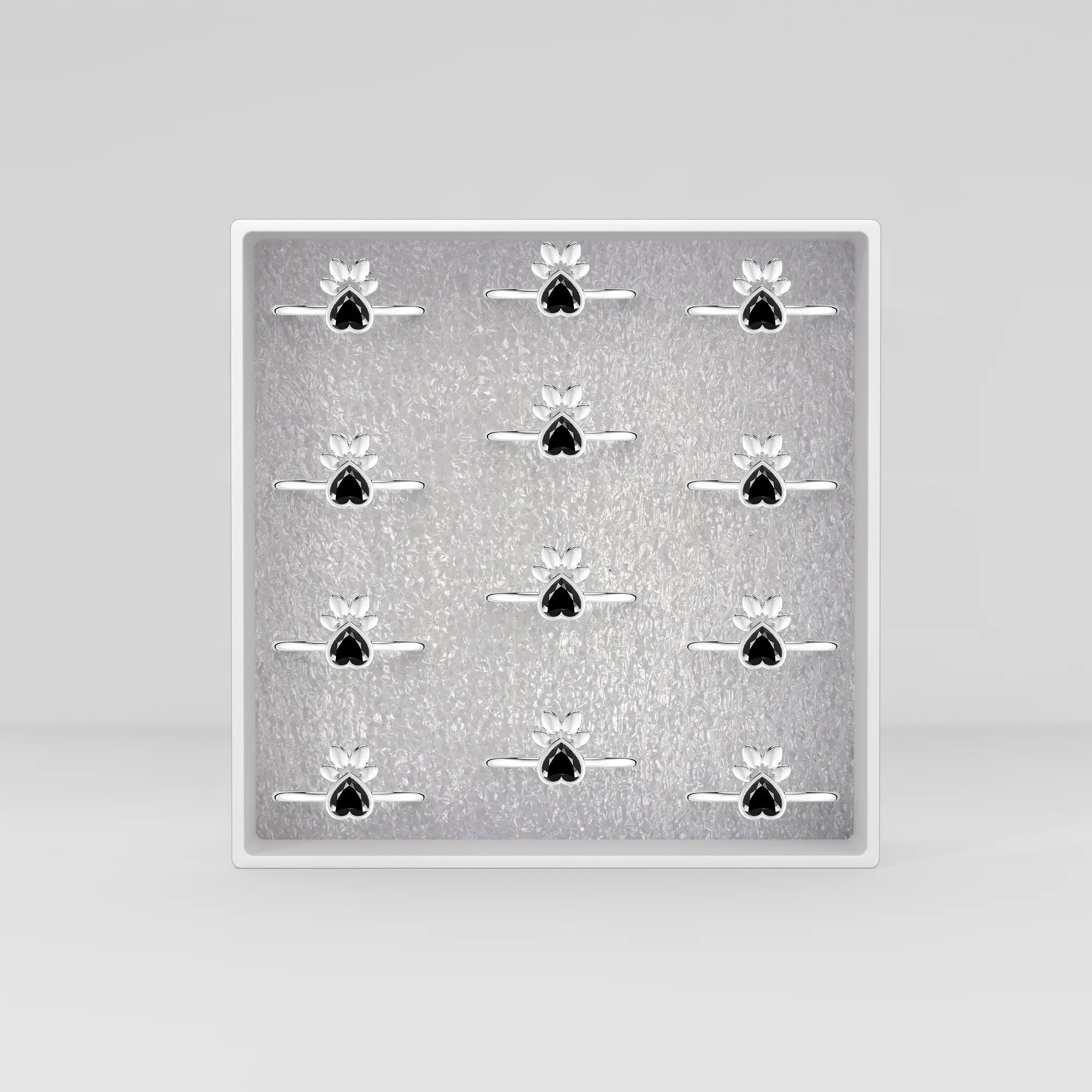 black-tourmaline bezel-set ring