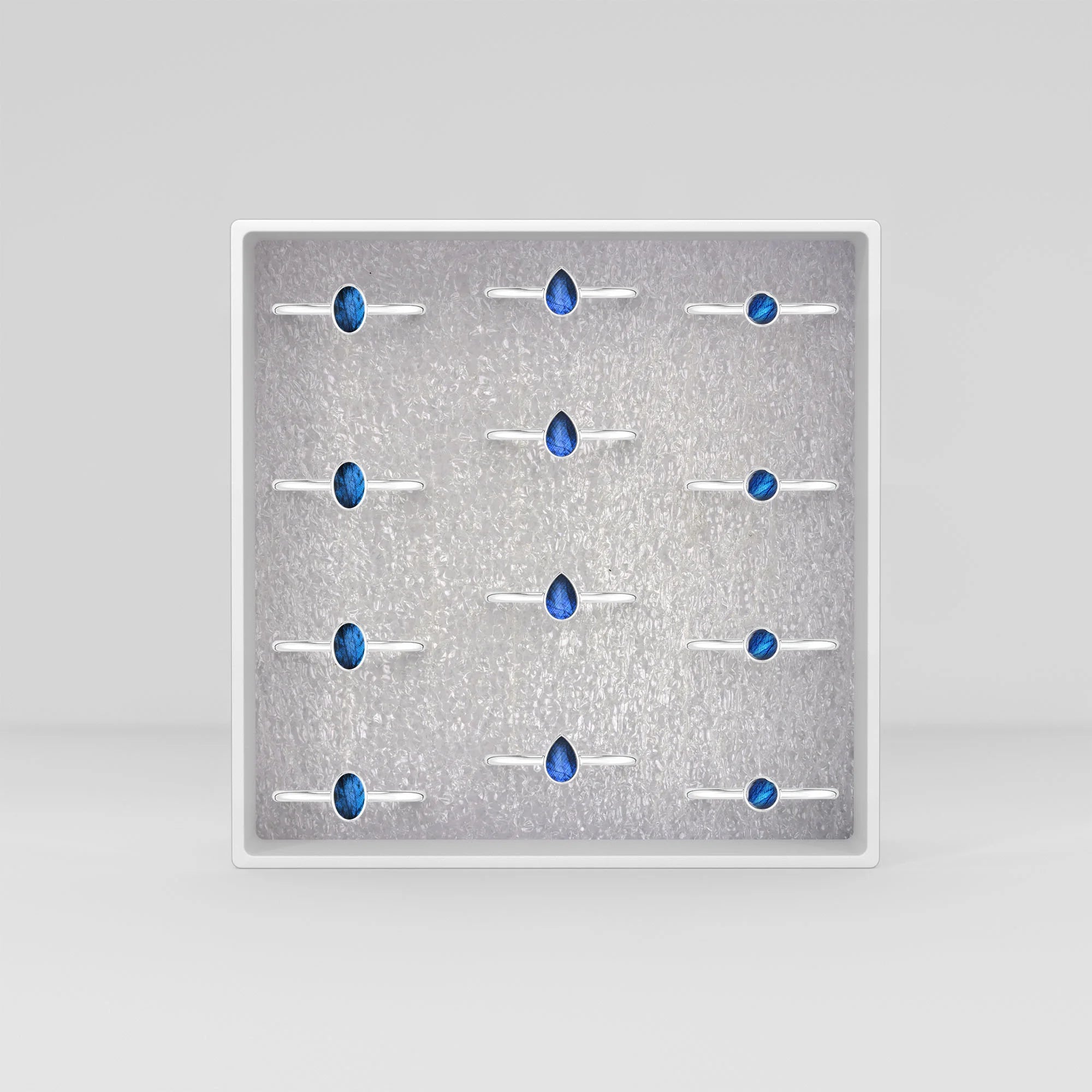 labradorite bezel-set ring