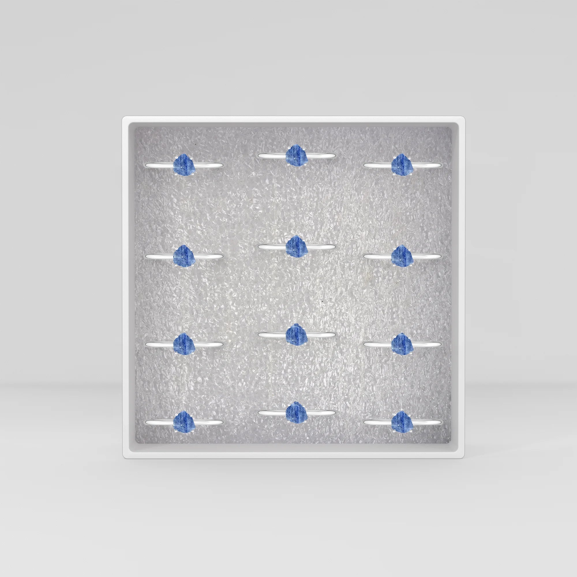 kyanite stackable prong-set ring