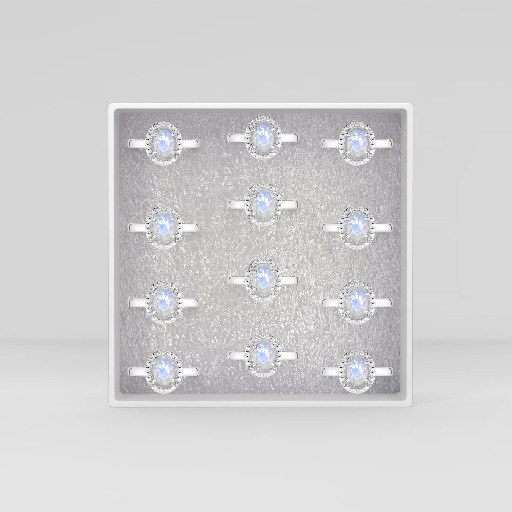 rainbow-moonstone prong-set ring