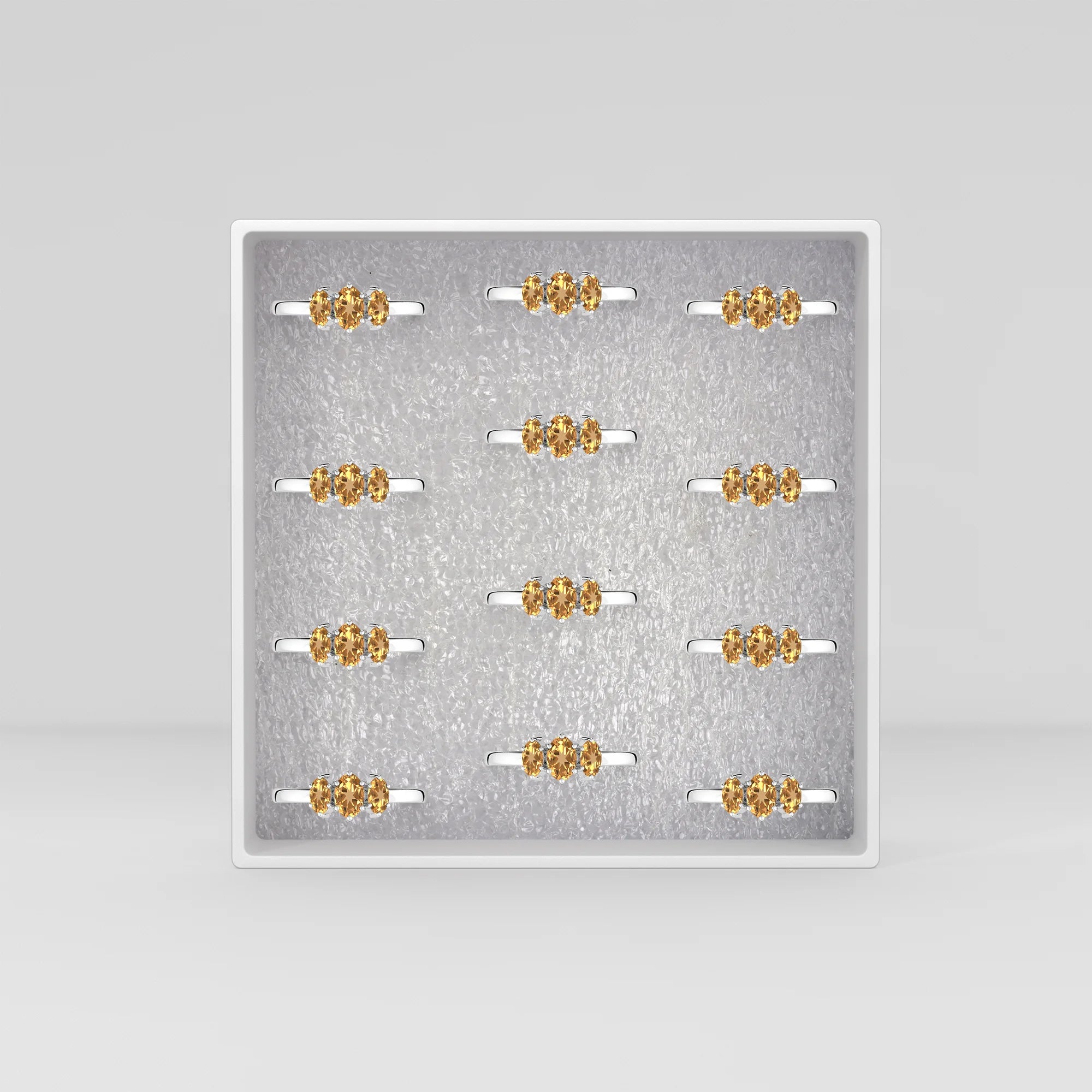 citrine prong-set ring