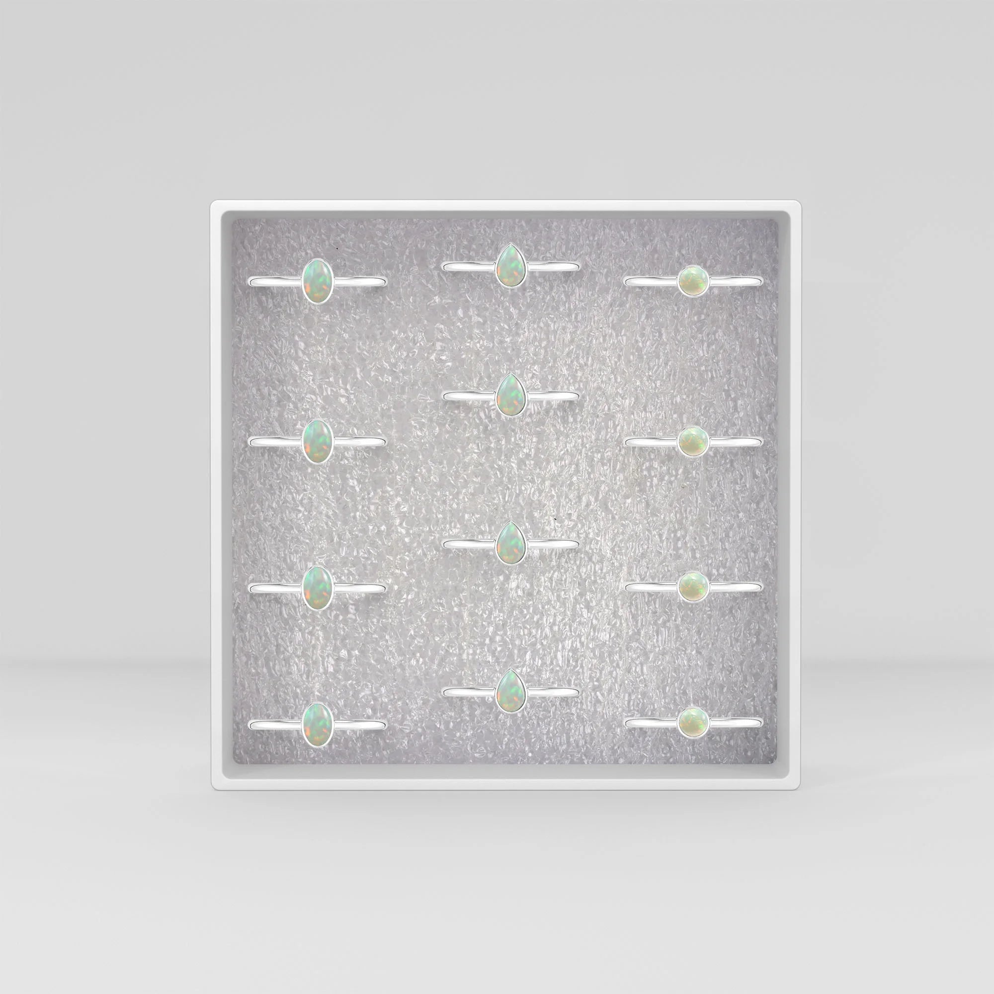 ethiopian opal bezel-set ring