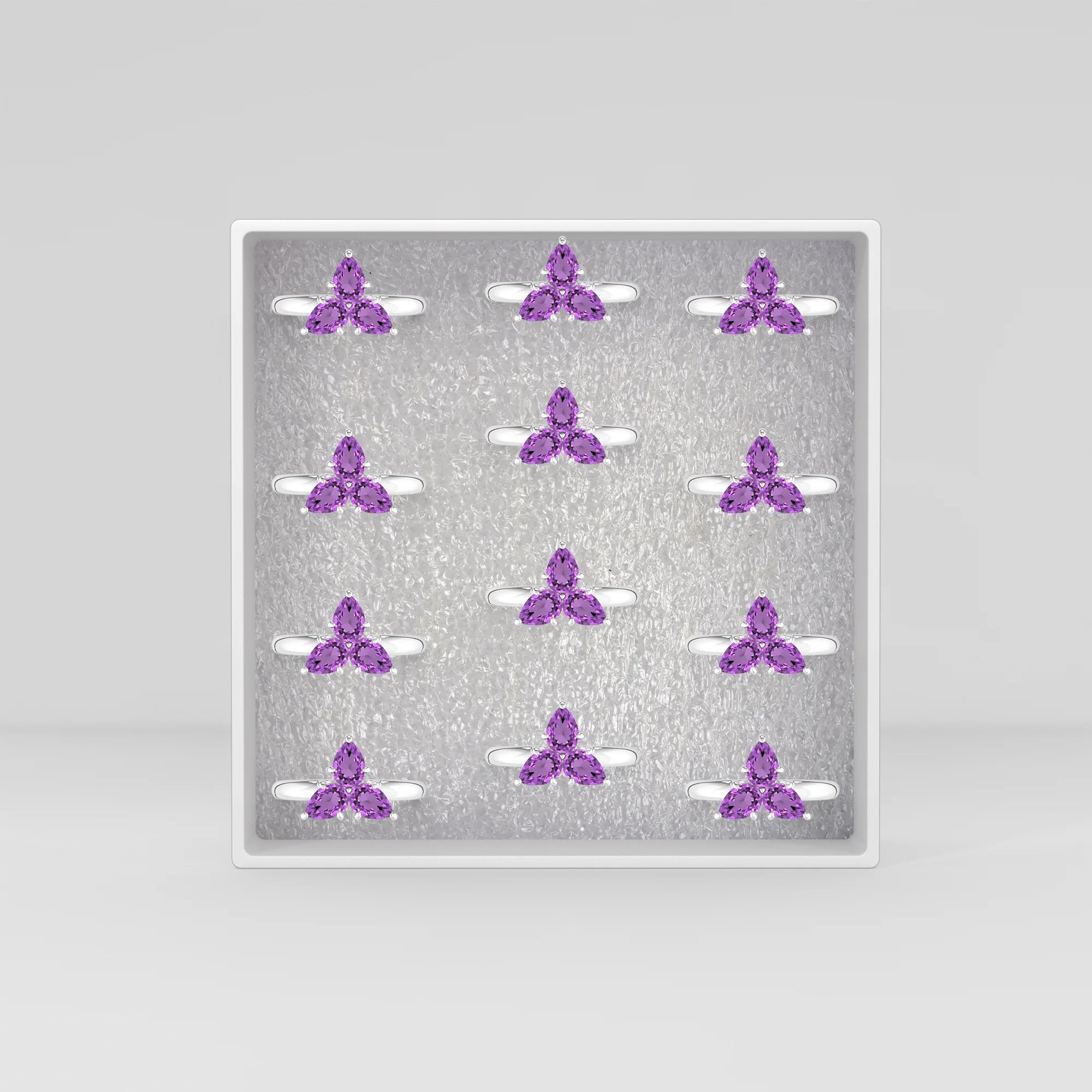 amethyst prong-set ring