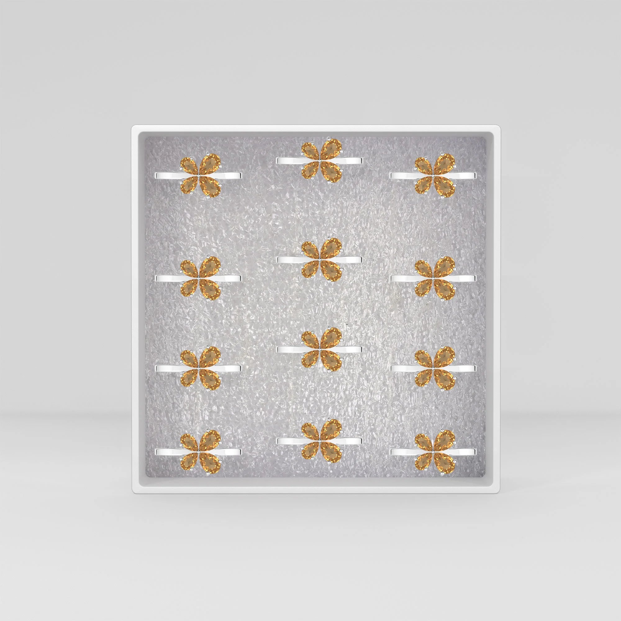 citrine prong-set ring