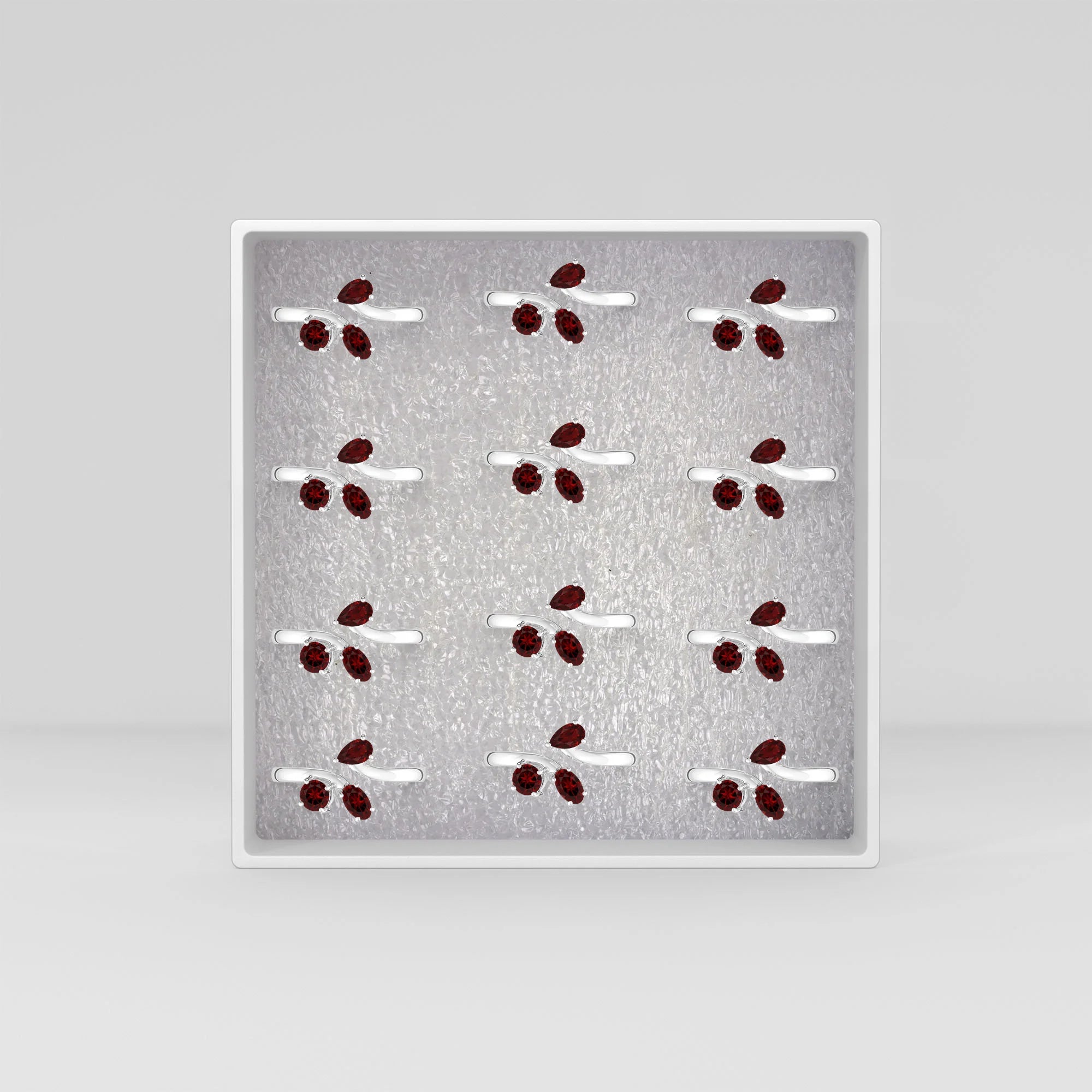 garnet prong-set ring