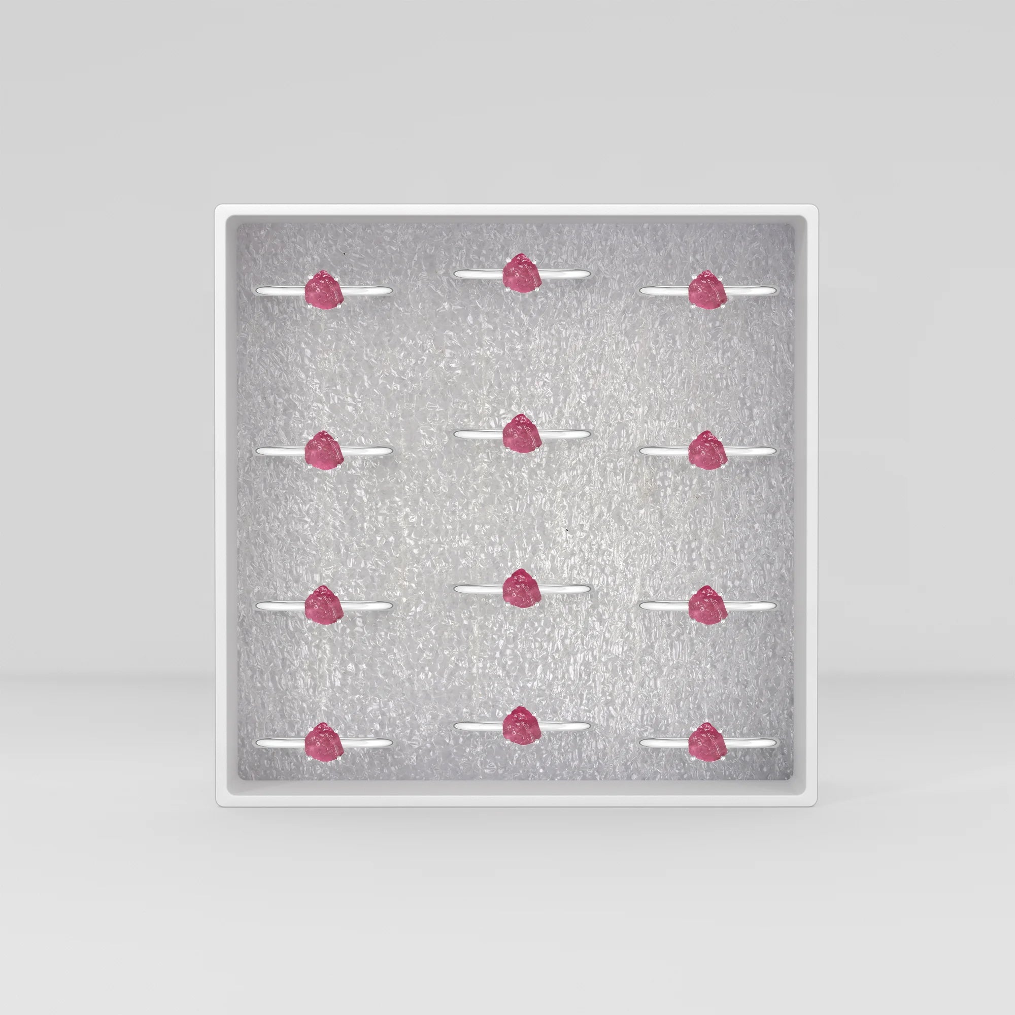 pink tourmaline stackable prong-set ring