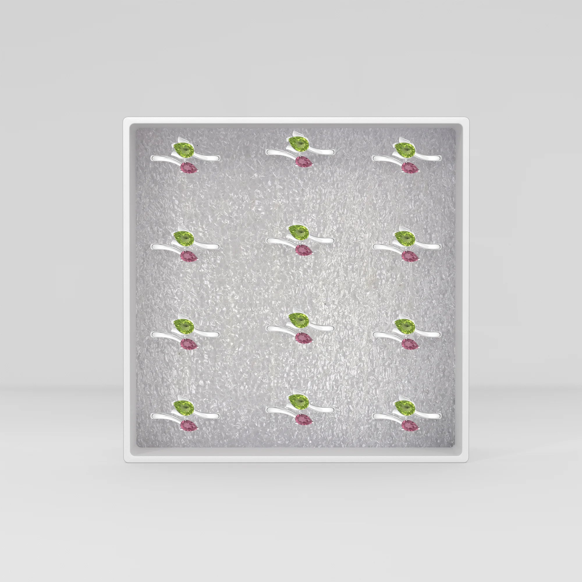 peridot & pink tourmaline ring