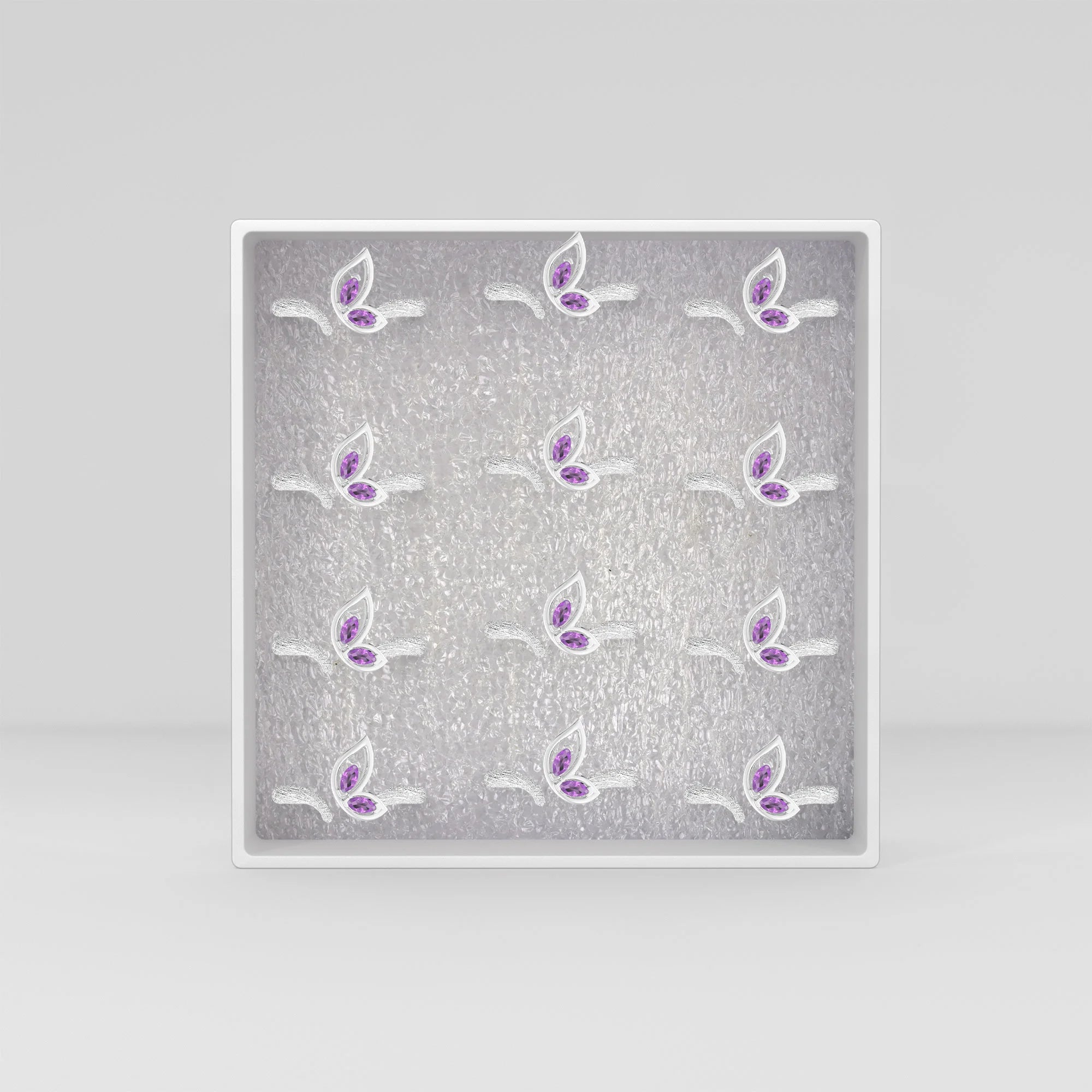 amethyst prong-set ring