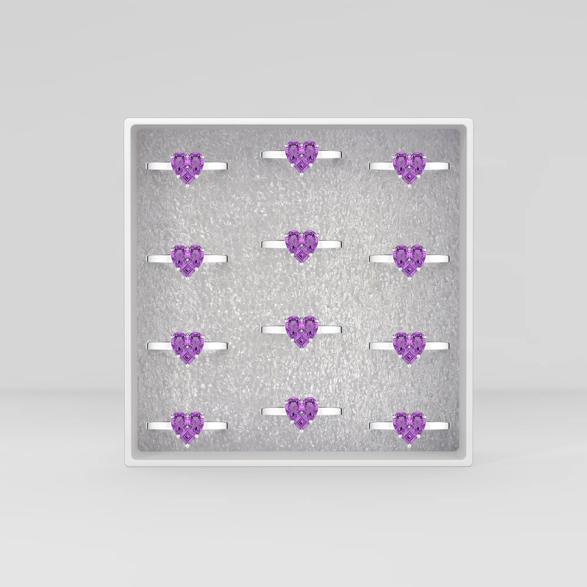 amethyst prong-set ring