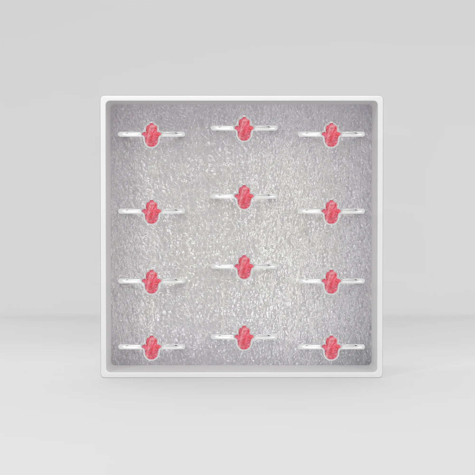 thulite stackable bezel-set ring