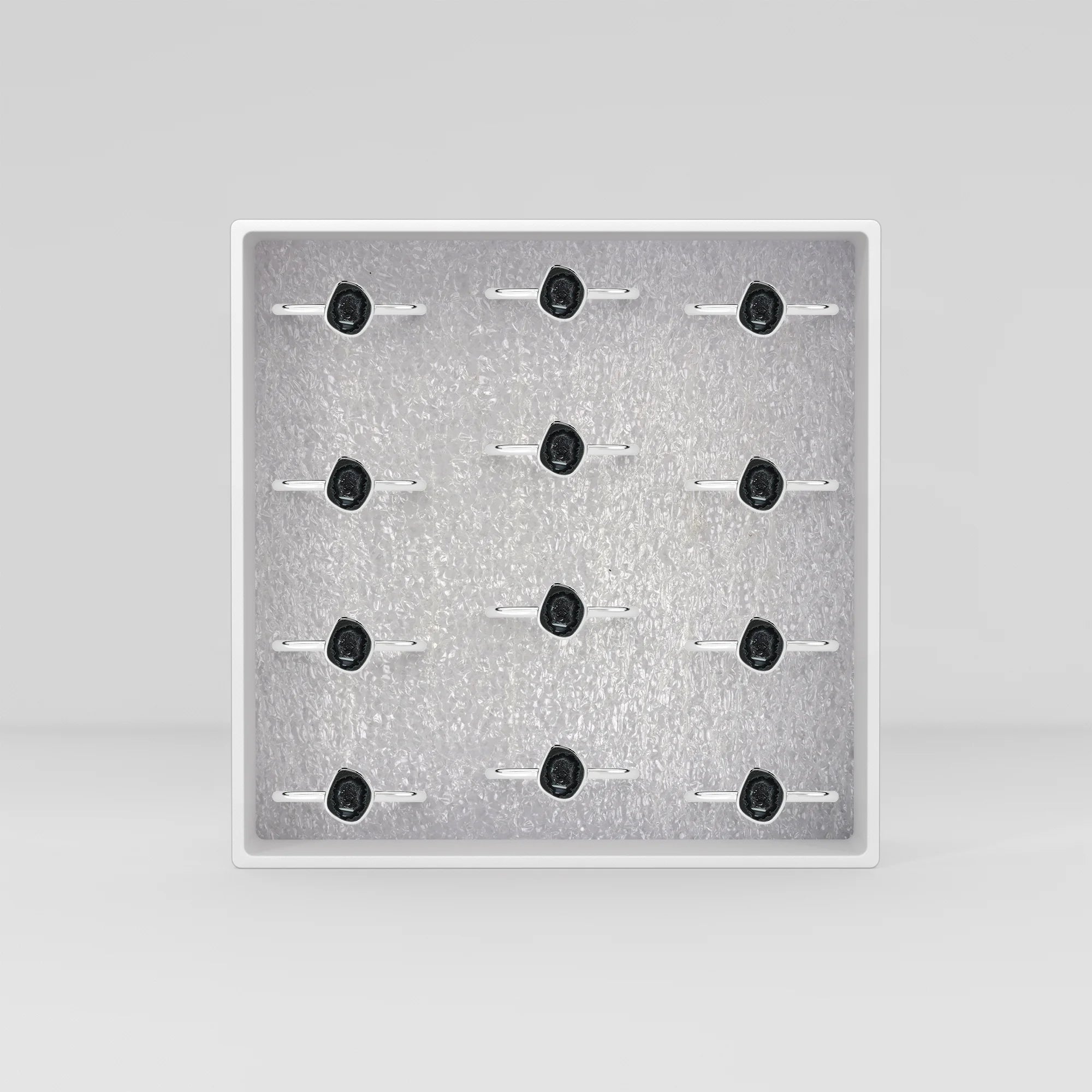 geode stackable bezel-set ring