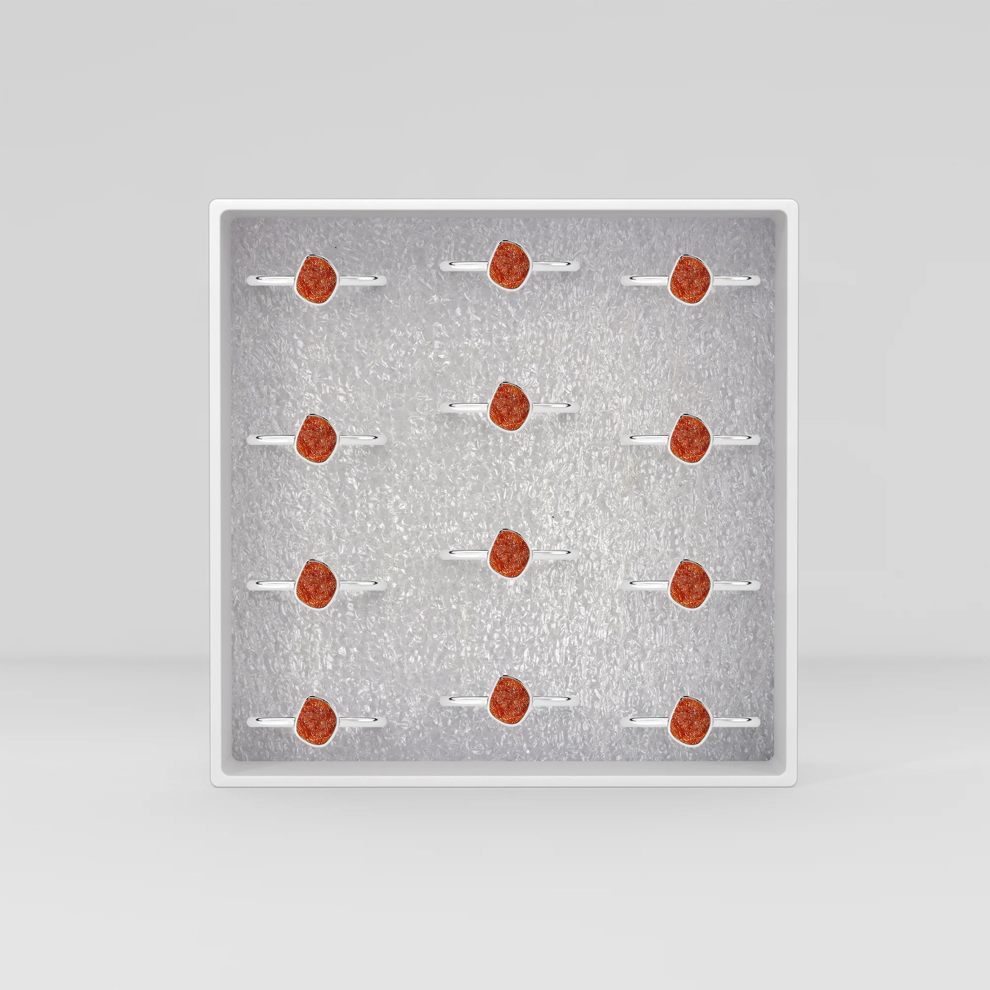 sunstone stackable bezel-set ring