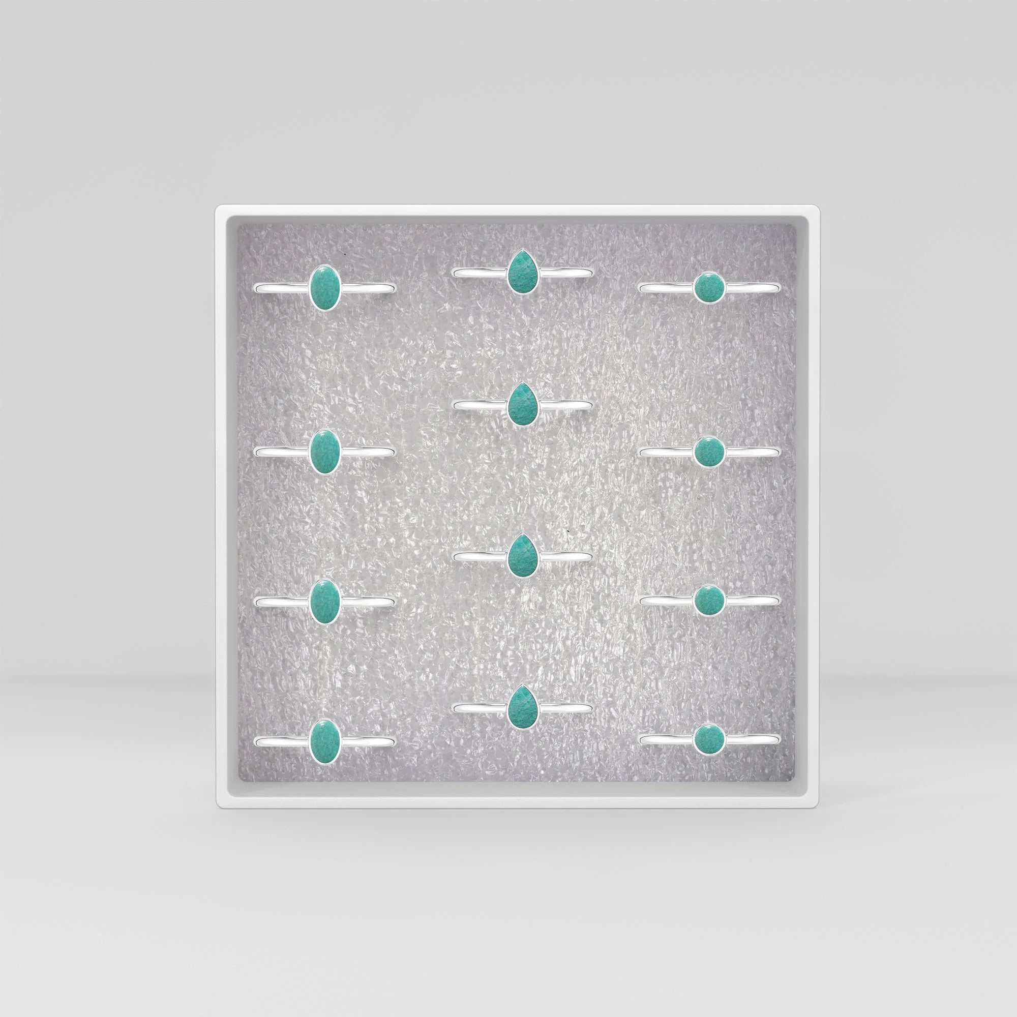 amazonite bezel-set ring