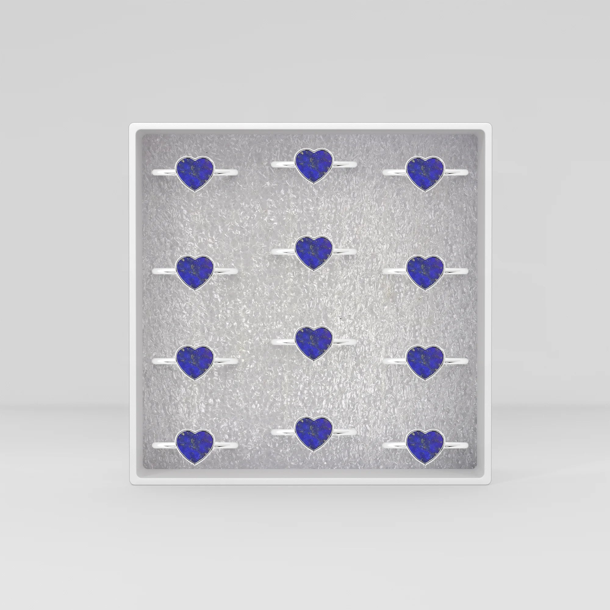 lapis lazuli stackable bezel-set ring