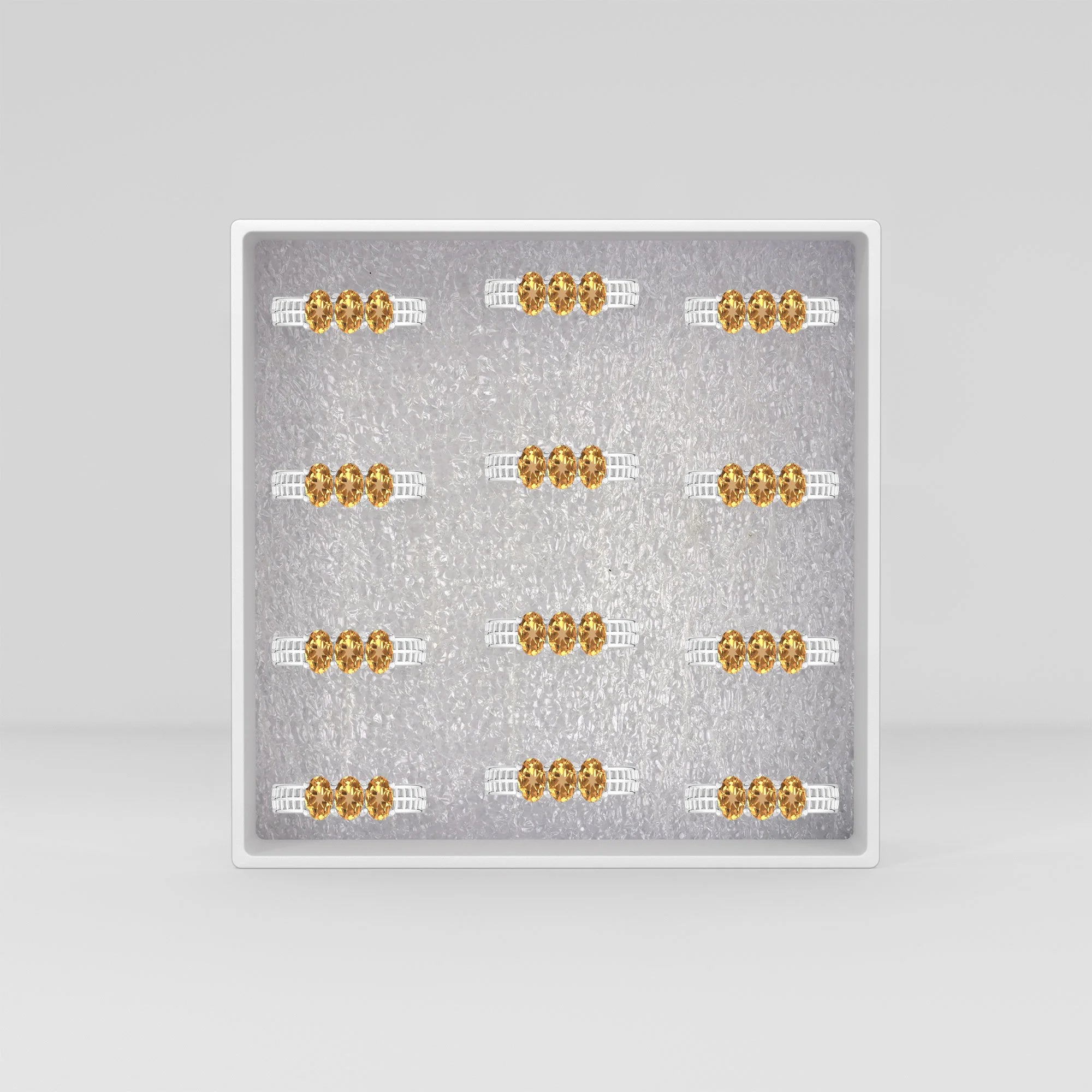 citrine prong-set ring