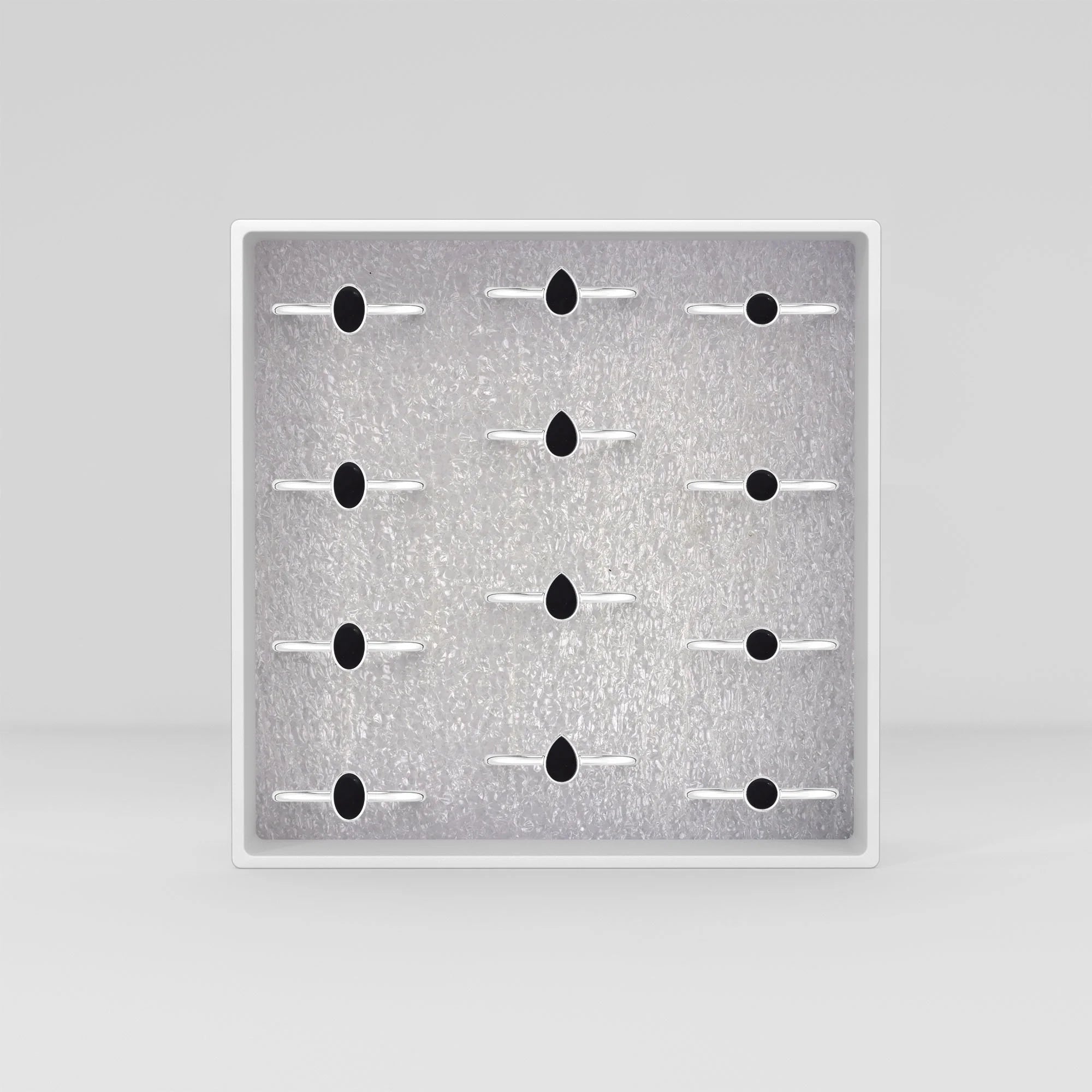 shungite bezel-set ring