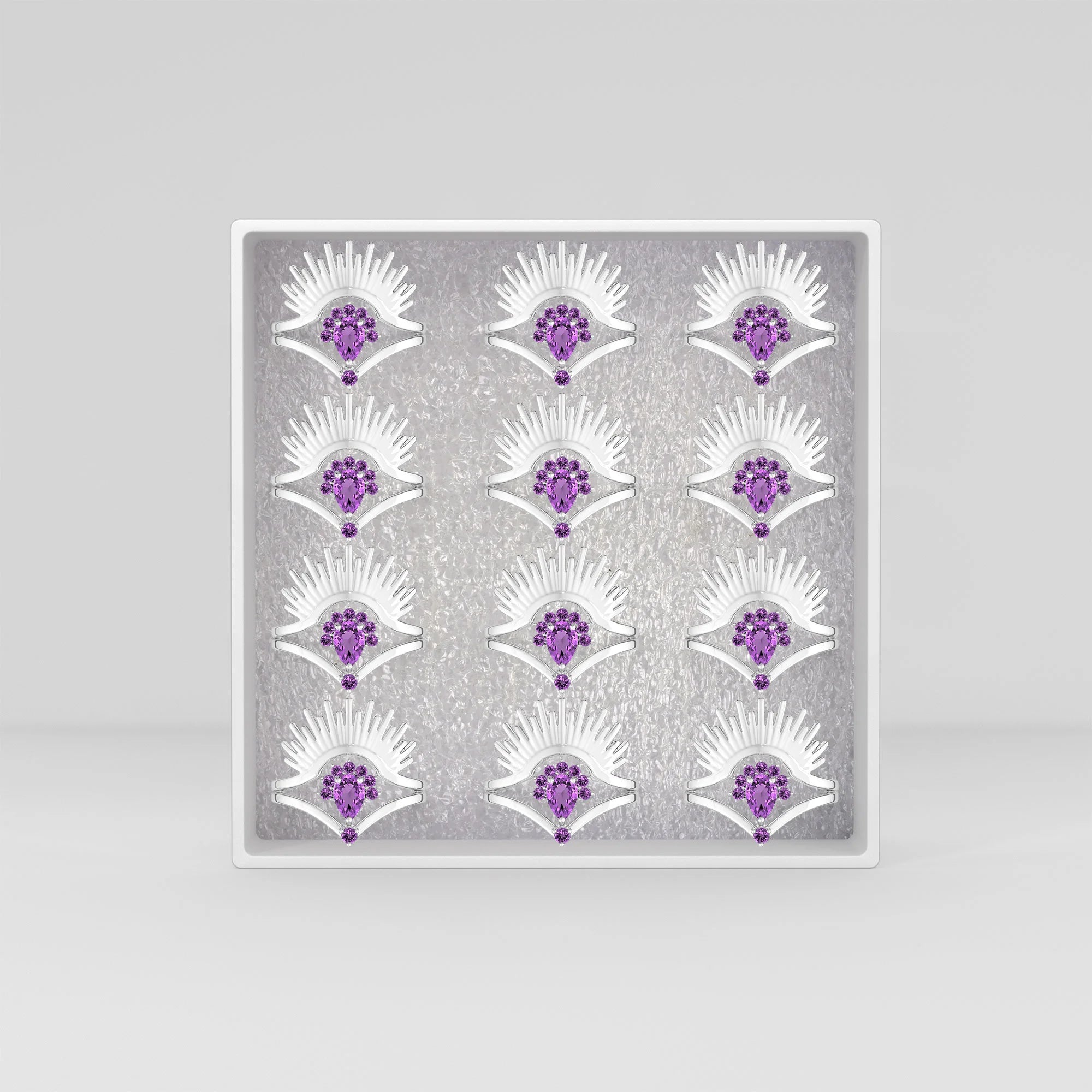 amethyst prong-set ring