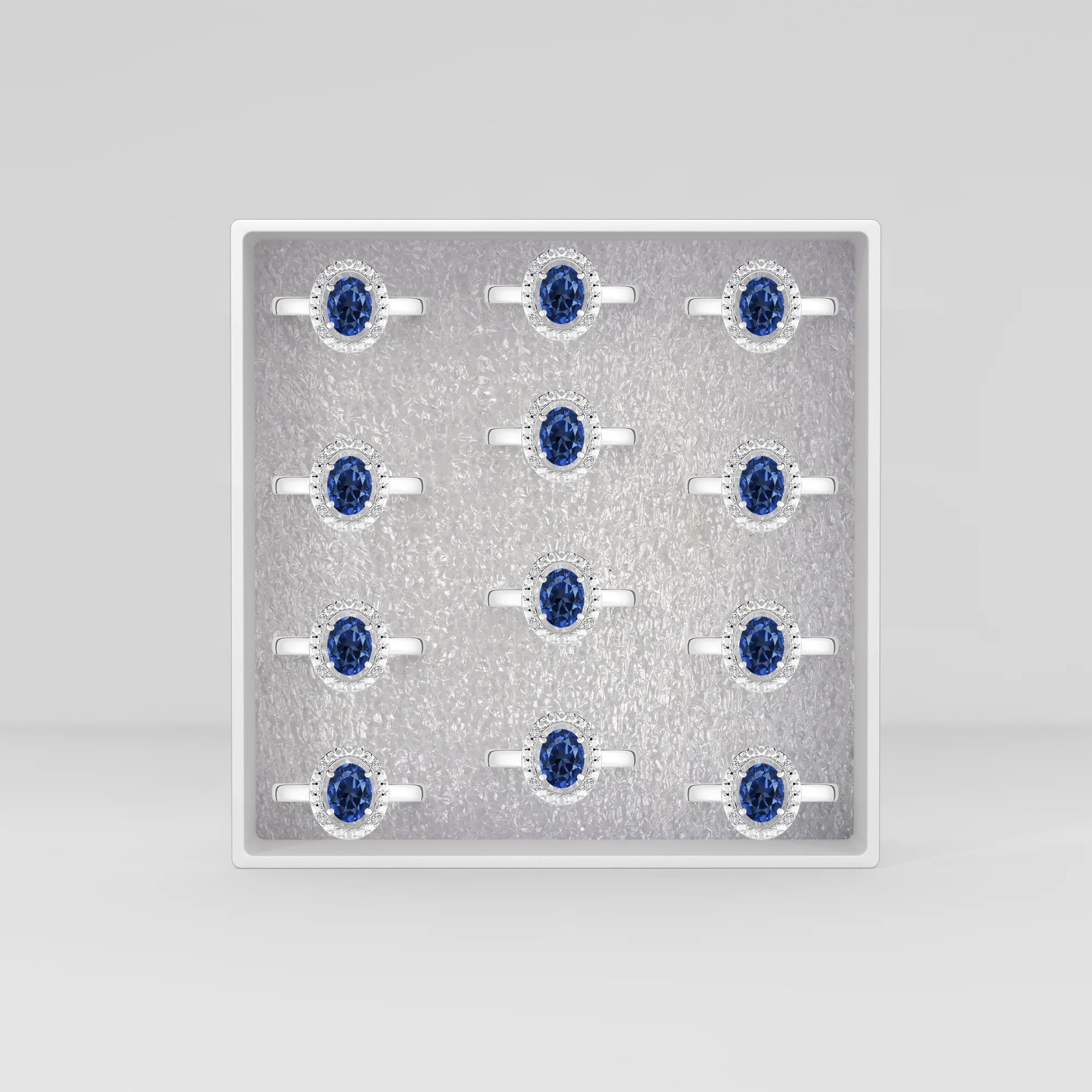 kyanite prong-set ring