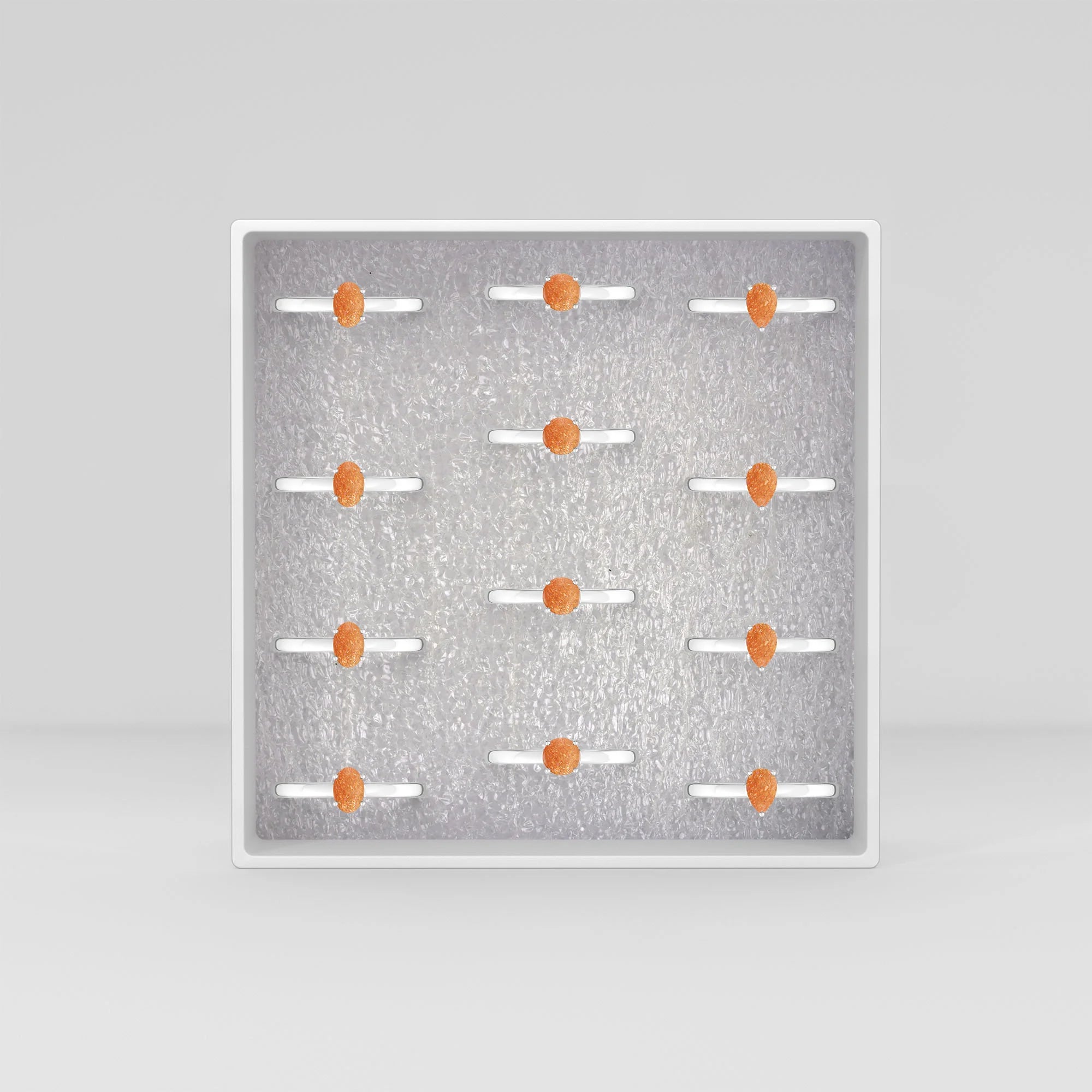 smoky quartz stackable prong-set ring