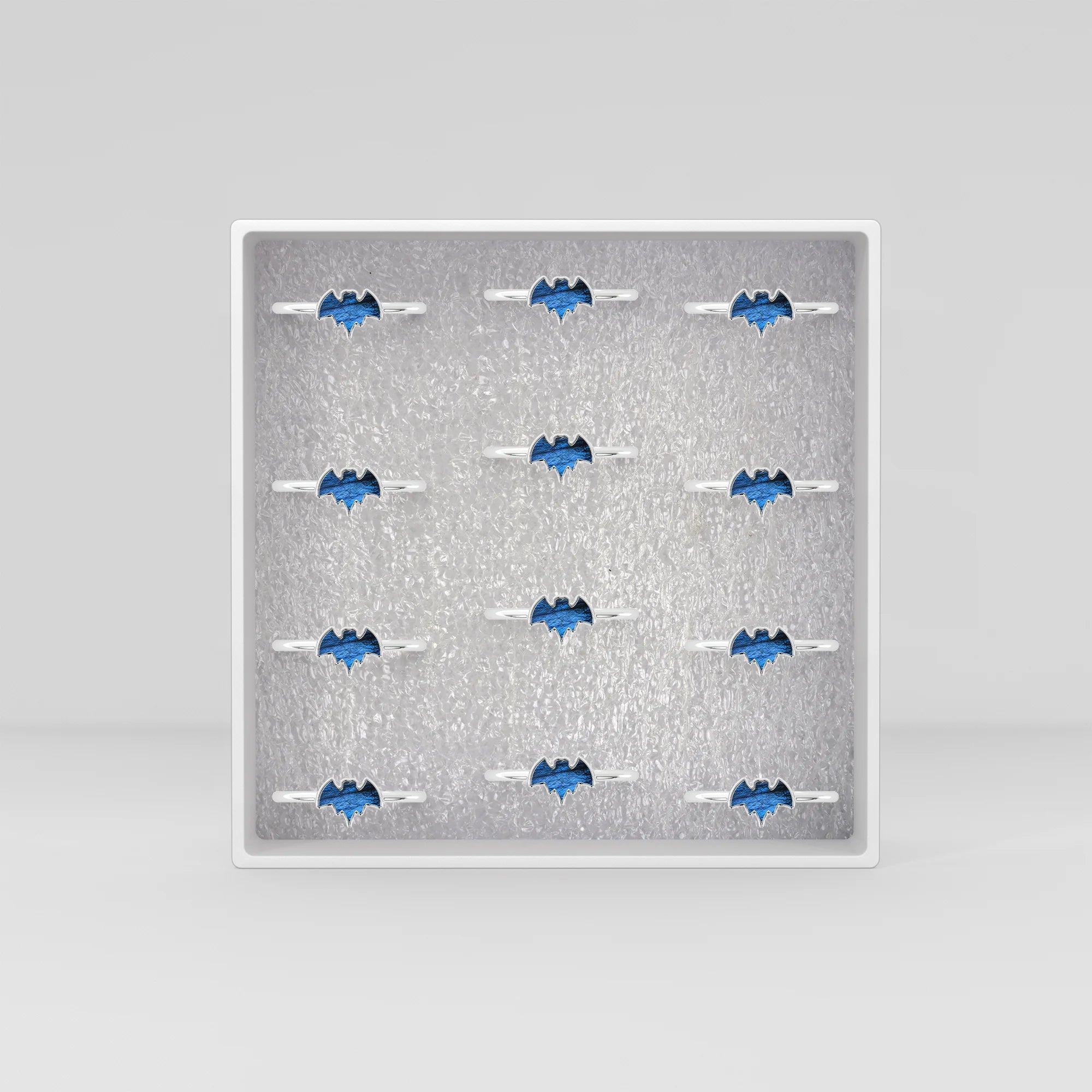 labradorite stackable bezel-set ring