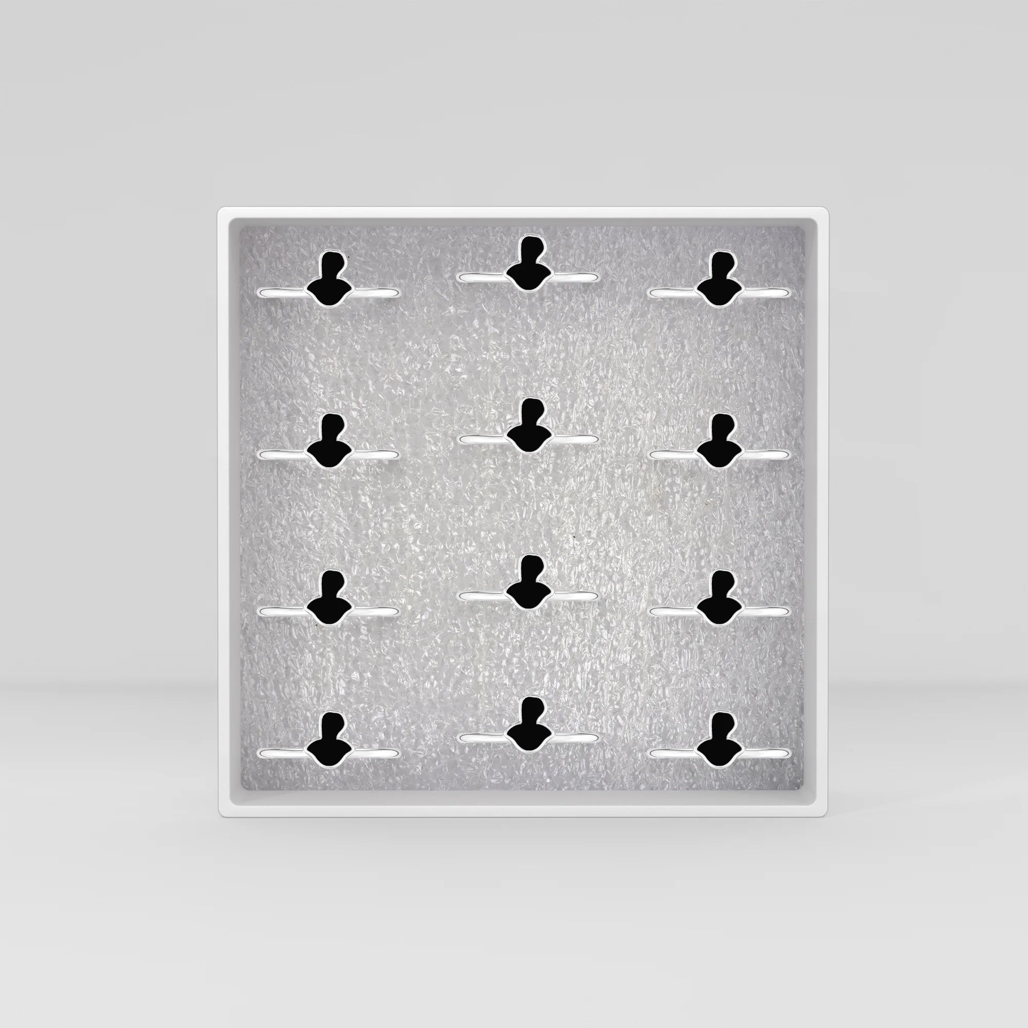 black tourmaline bezel-set ring