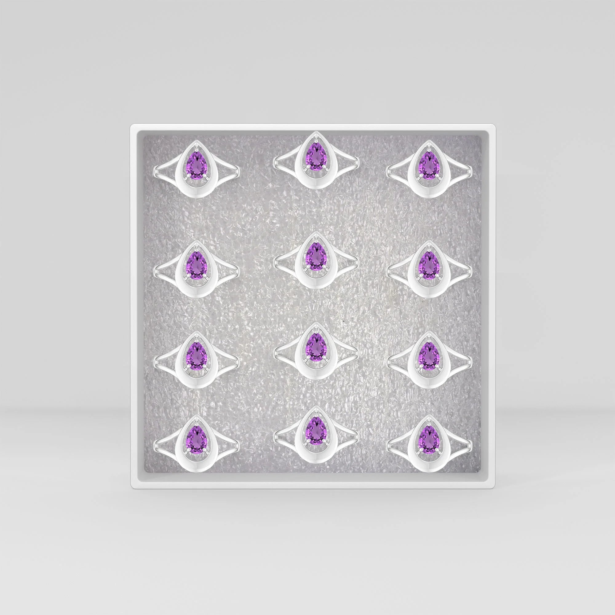 natural amethyst ring