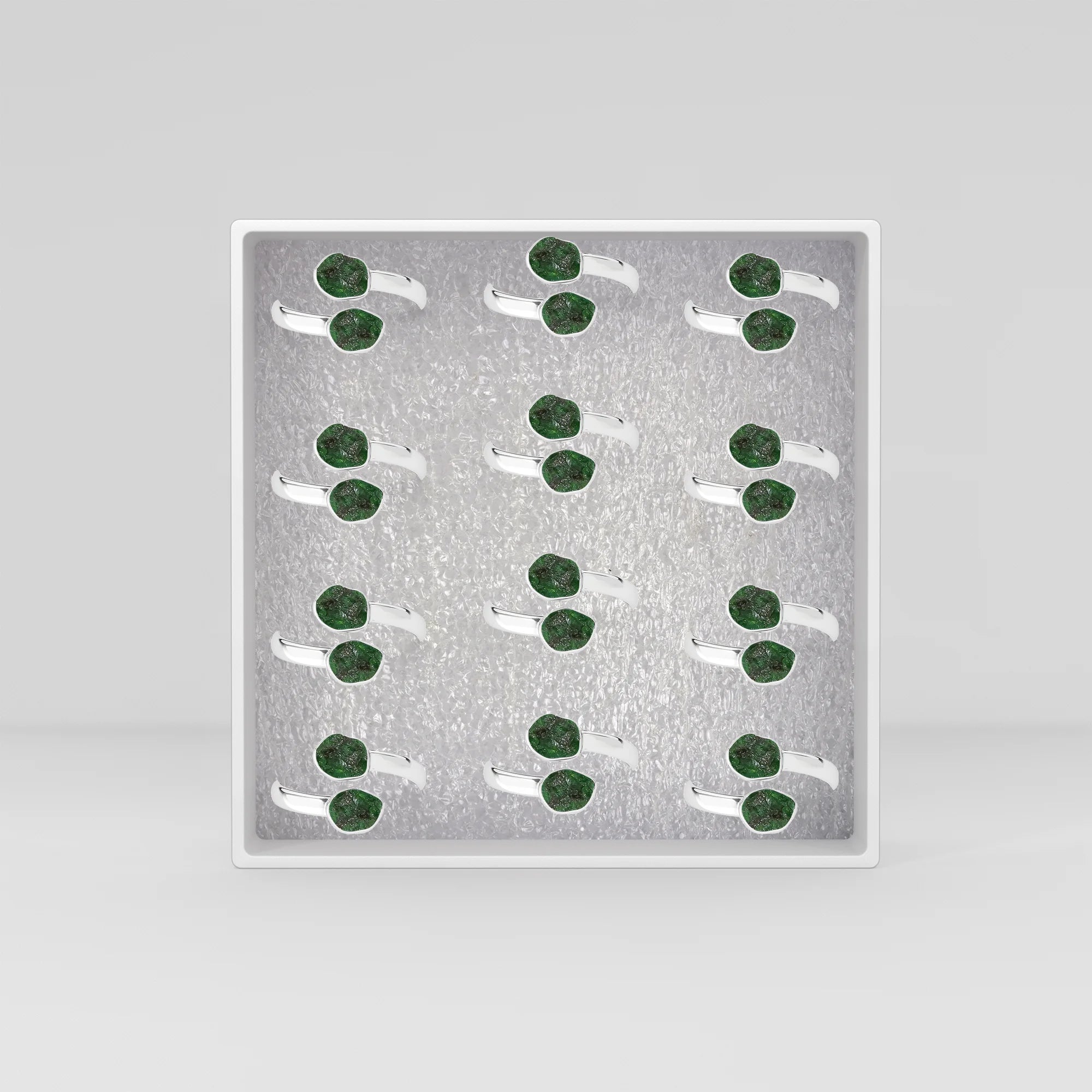 emerald bezel-set ring