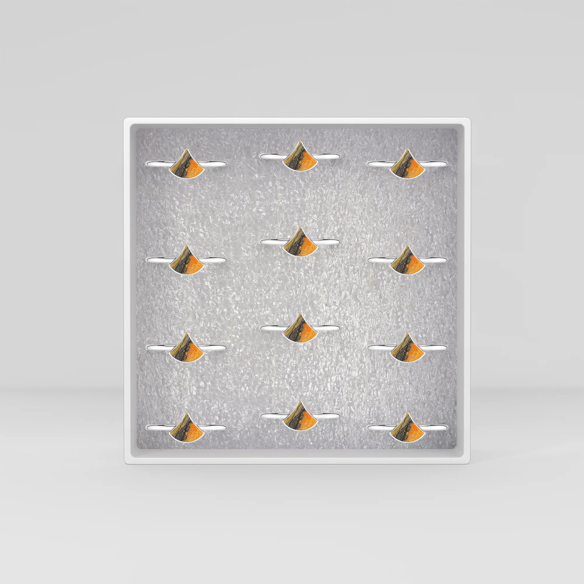 bumble bee stackable bezel-set ring