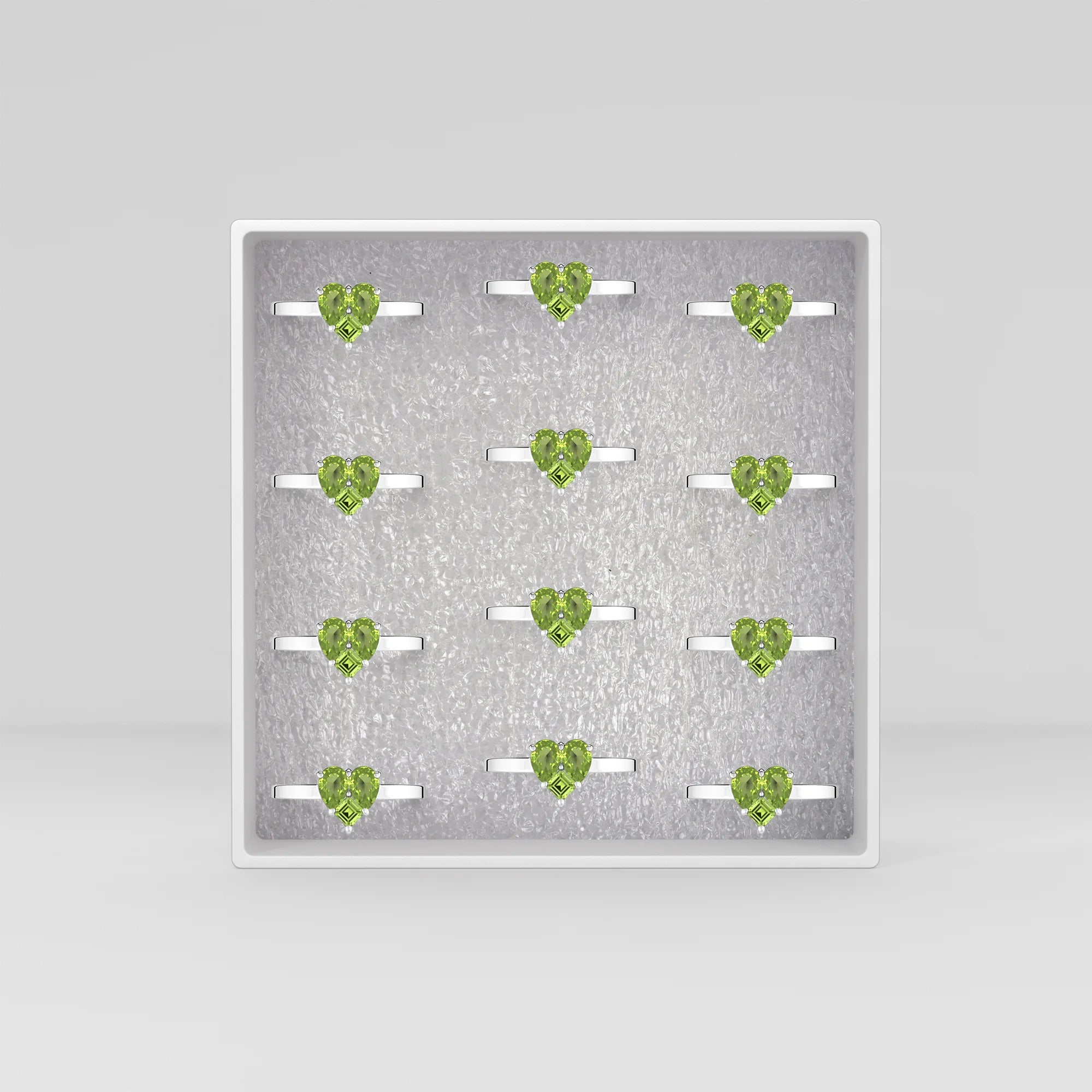 peridot prong-set ring