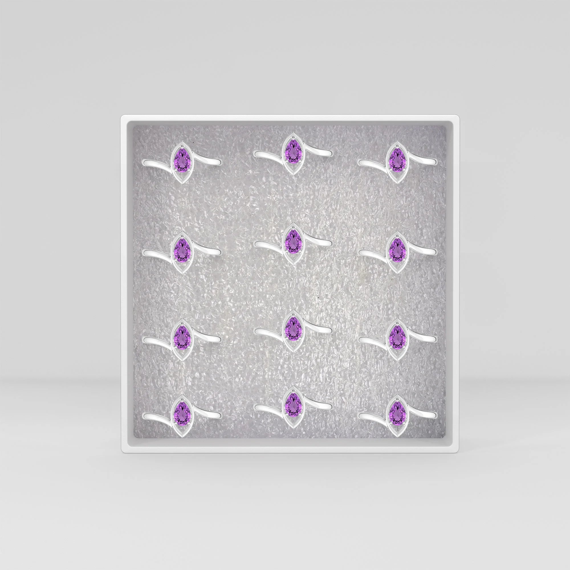 amethyst prong-set ring