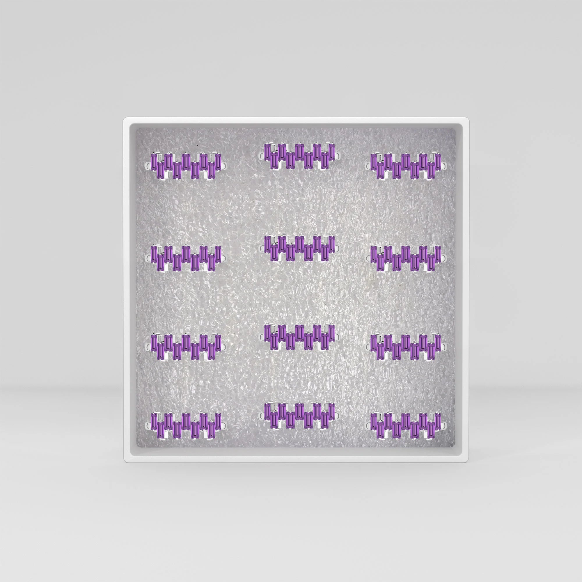 amethyst bezel-set ring