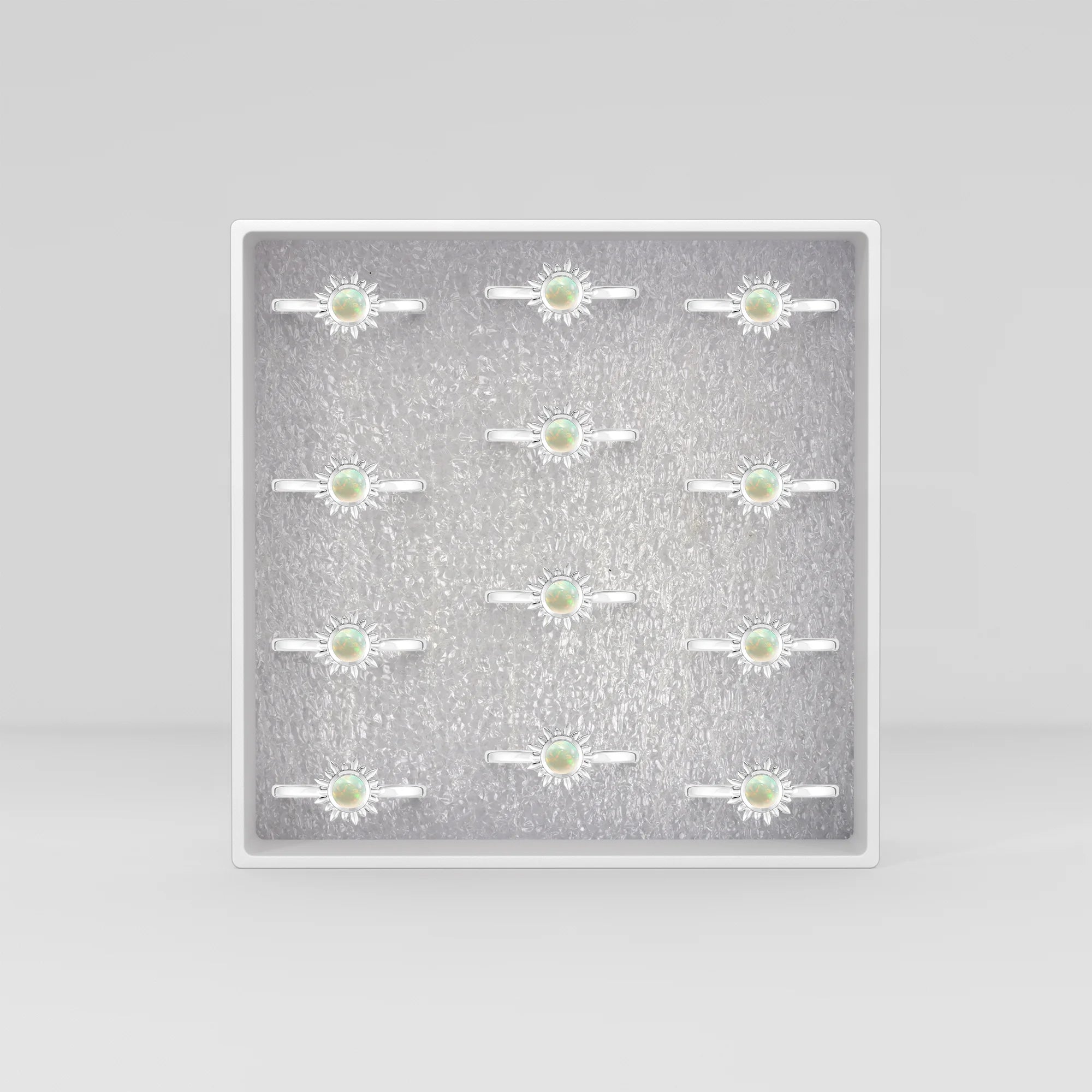 ethiopian-opal bezel-set ring