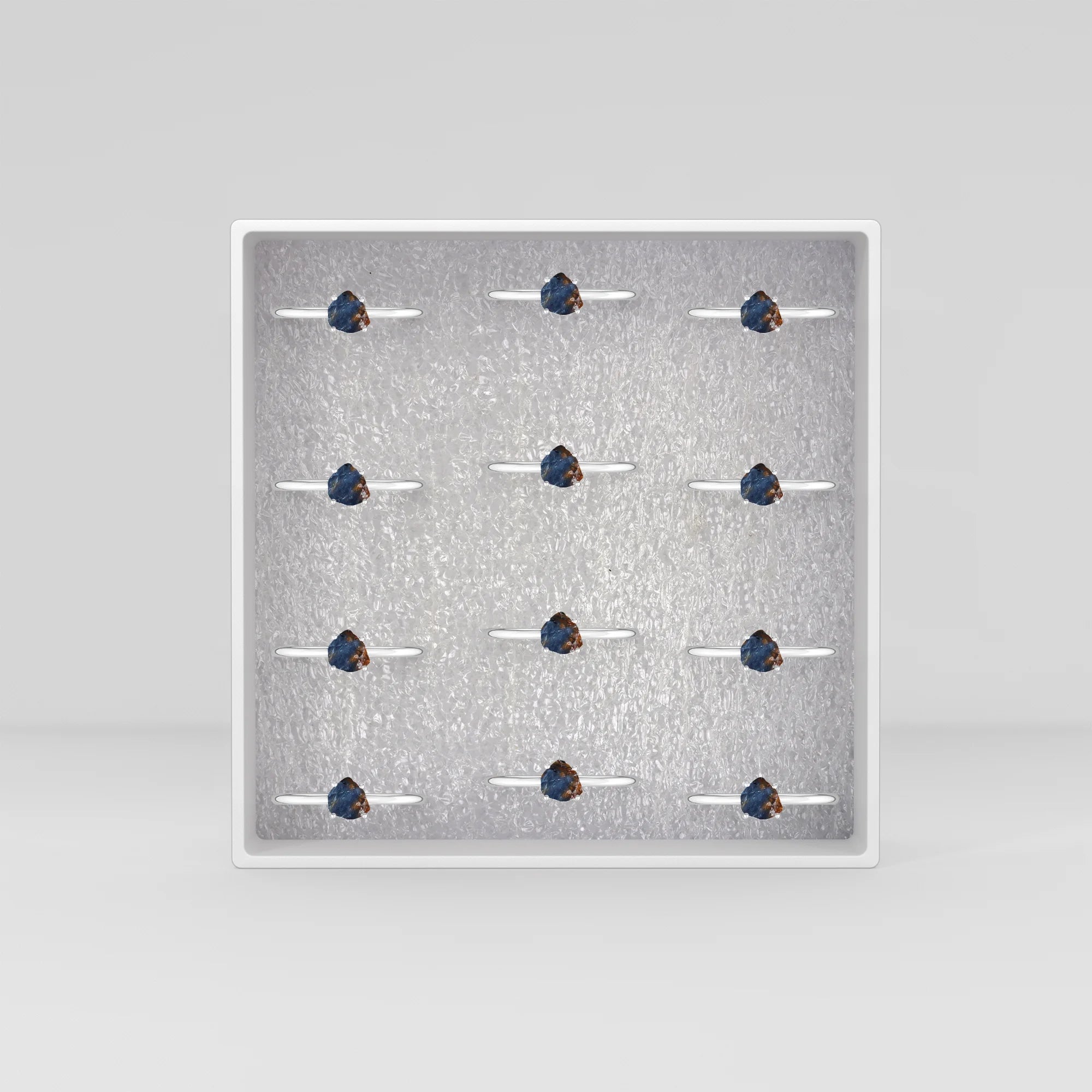 pietersite stackable prong-set ring