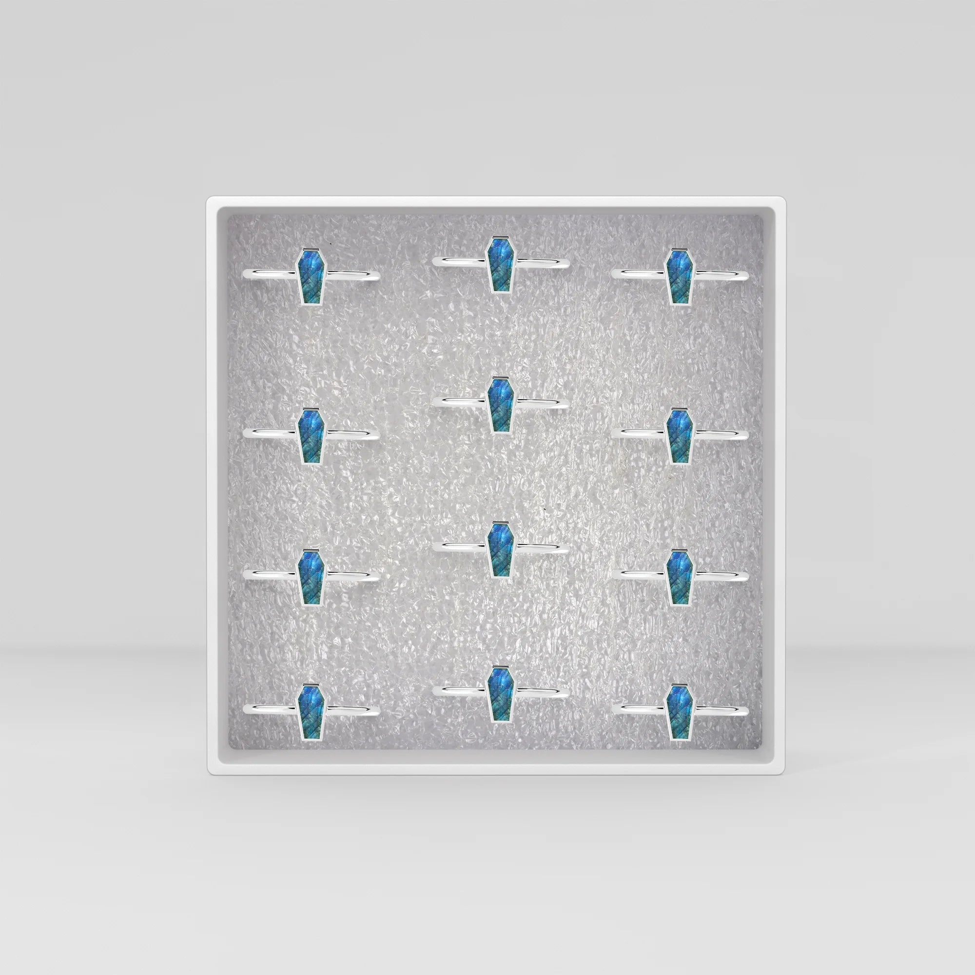 labradorite bezel-set ring