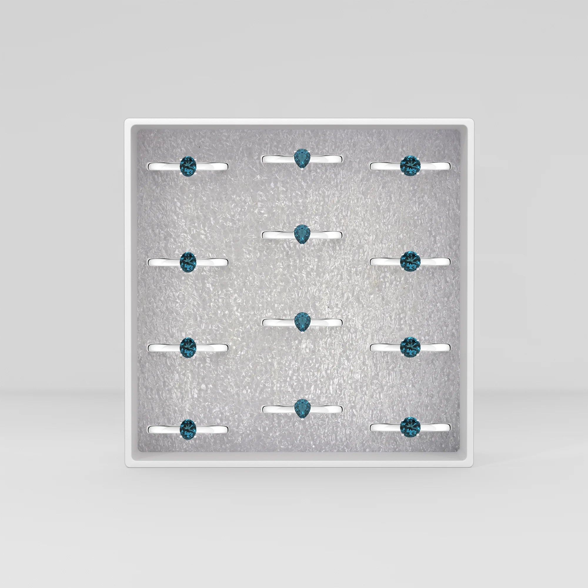 london blue topaz stackable prong-set ring