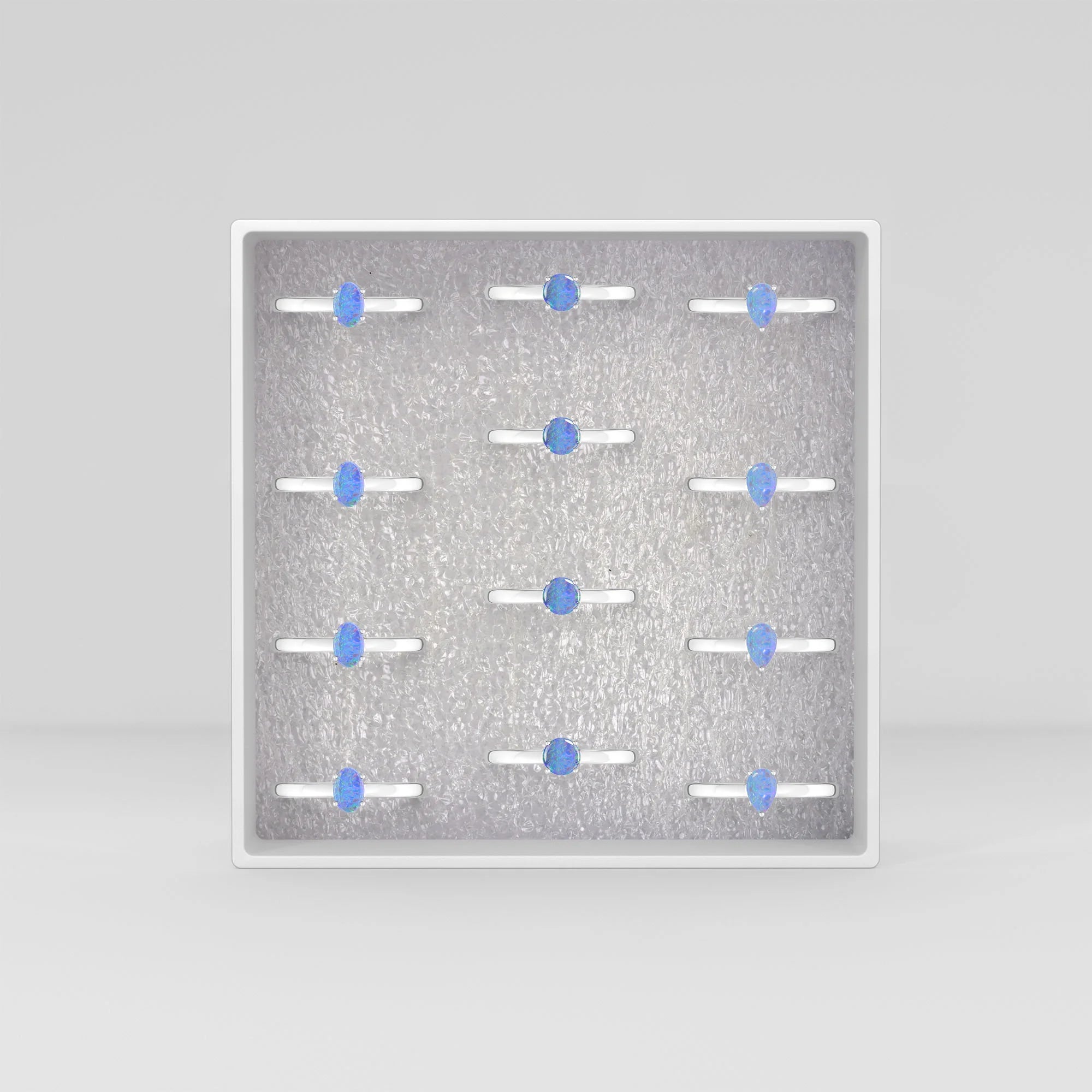 australian-opal stackable prong-set ring