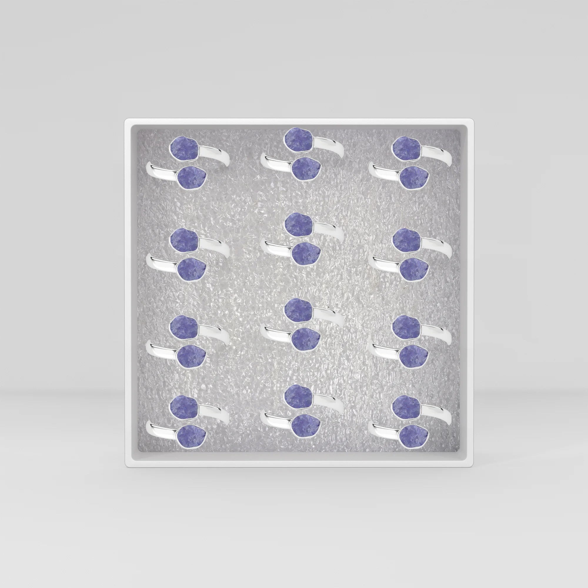 tanzanite bezel-set ring